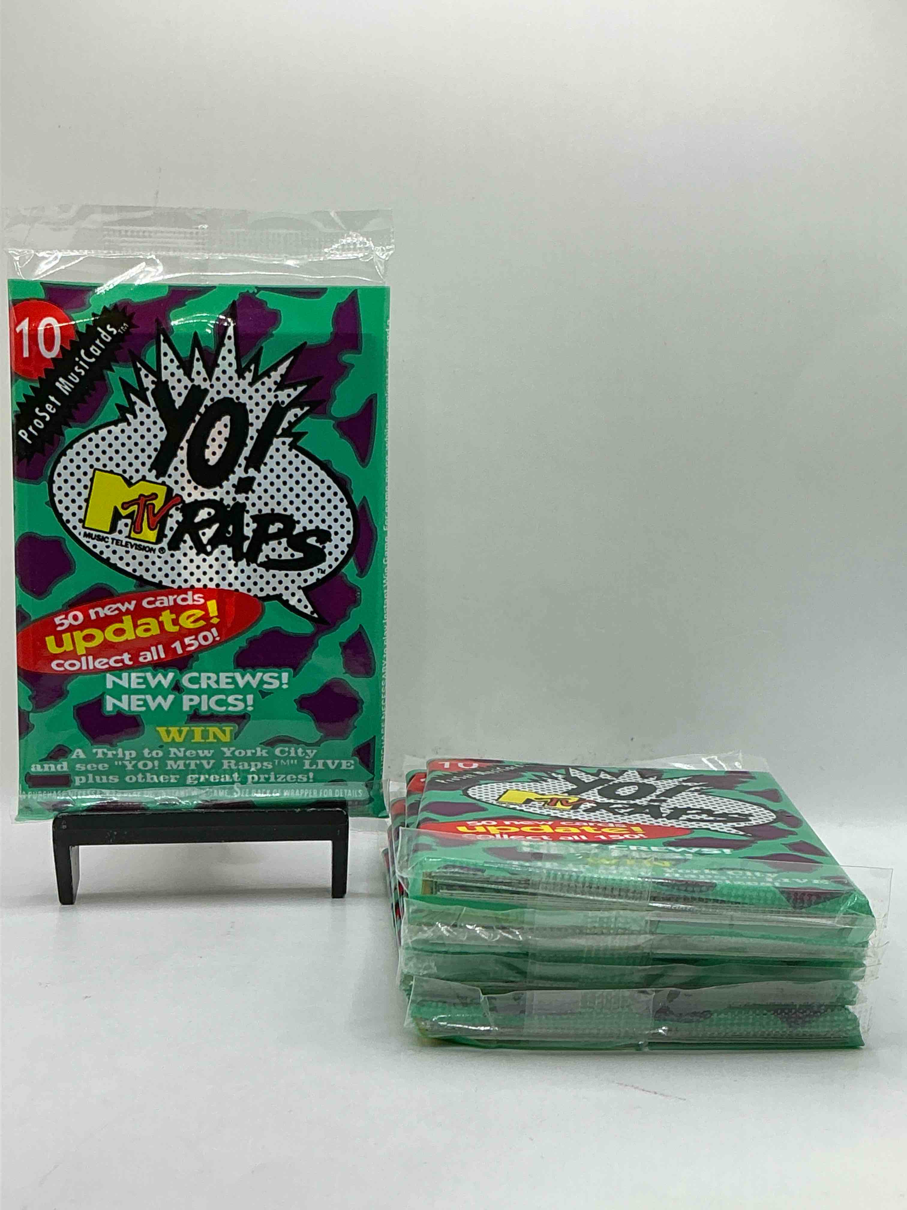 Yo, MTV Raps! 1991 Rarity! Yo, MTV Raps Trading Music Cards, Sealed Packs Direct From Original Retail Case! Retro Rarity That Is Super Hard To Find. Serious Piece Of 90’s Memorabilia!