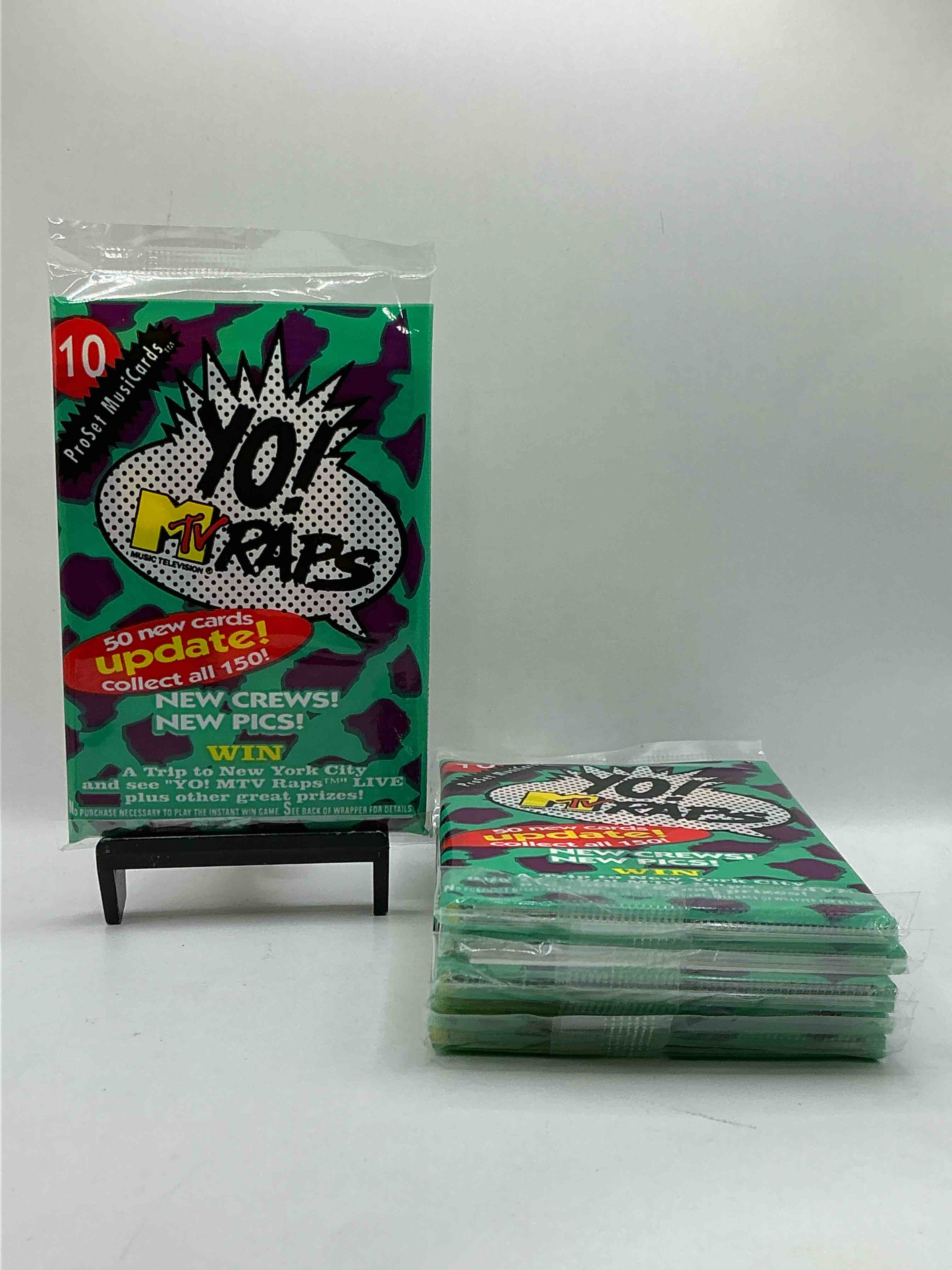 Yo, MTV Raps! 1991 Rarity! Yo, MTV Raps Trading Music Cards, Sealed Packs Direct From Original Retail Case! Retro Rarity That Is Super Hard To Find. Serious Piece Of 90’s Memorabilia!