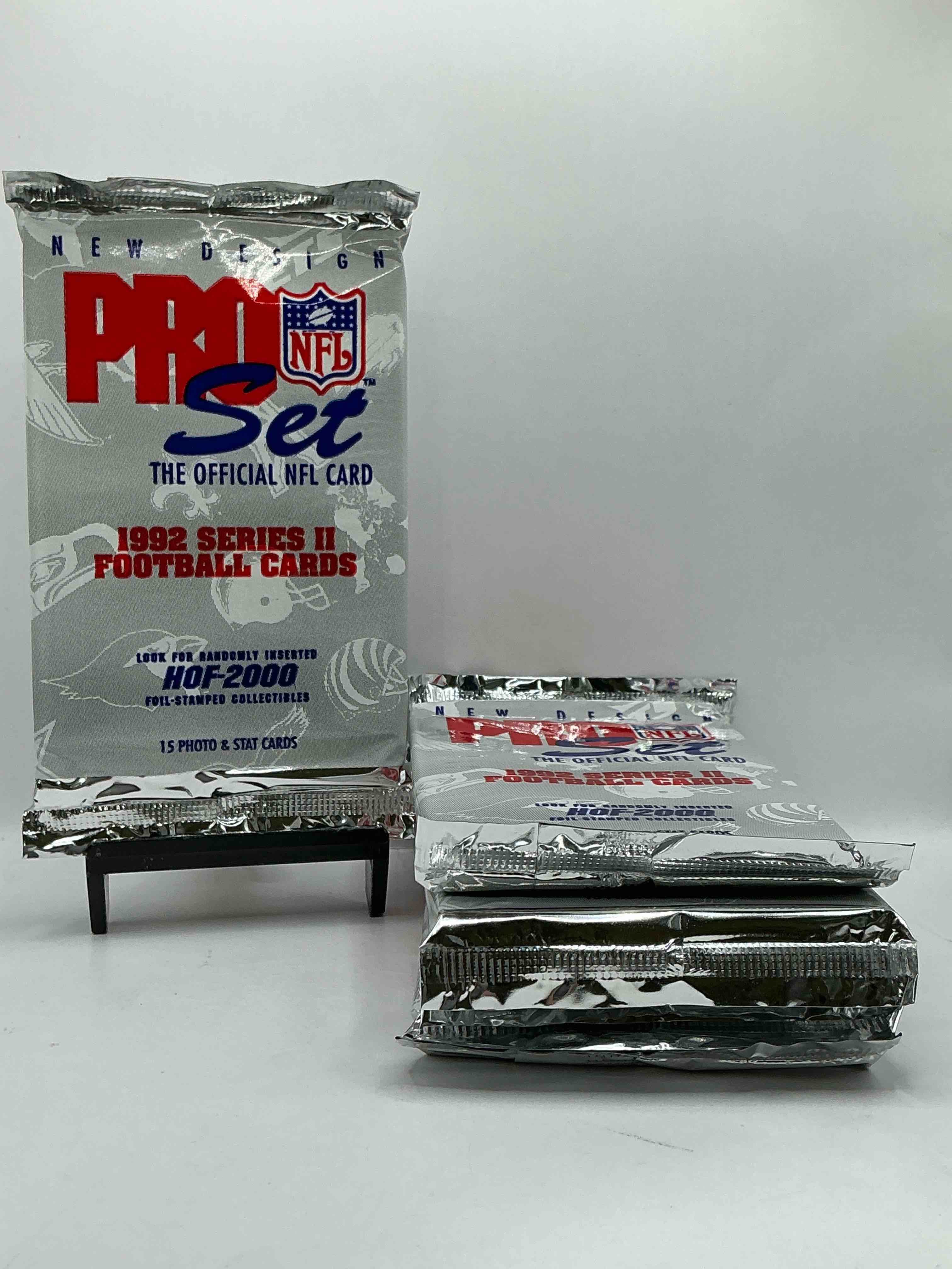 NFL PRO SET! WOW! 1992 Series II Football Cards! Possible Rice, Montana, Elway, Sanders, Jackson & More! Search For Limited Edition Randomly Inserted HOF 2000 Stamped Collectibles! 