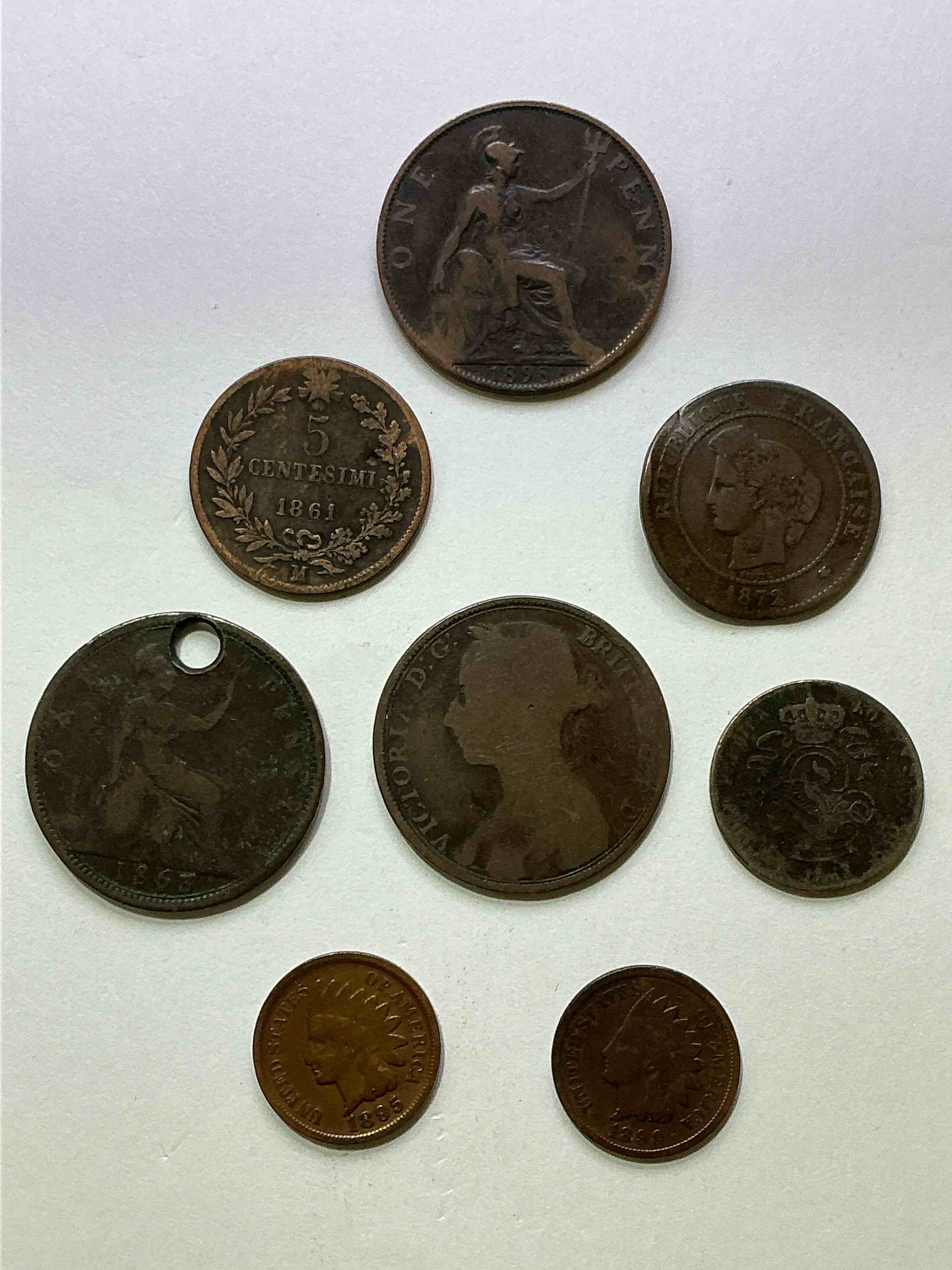 Pre 1900 World Coins! These Coins Are ALL From The 1800’s… Wow! That’s Old! Different Designs, Condition & Styles! All In One Place! The Perfect Addition To Any Collection!
