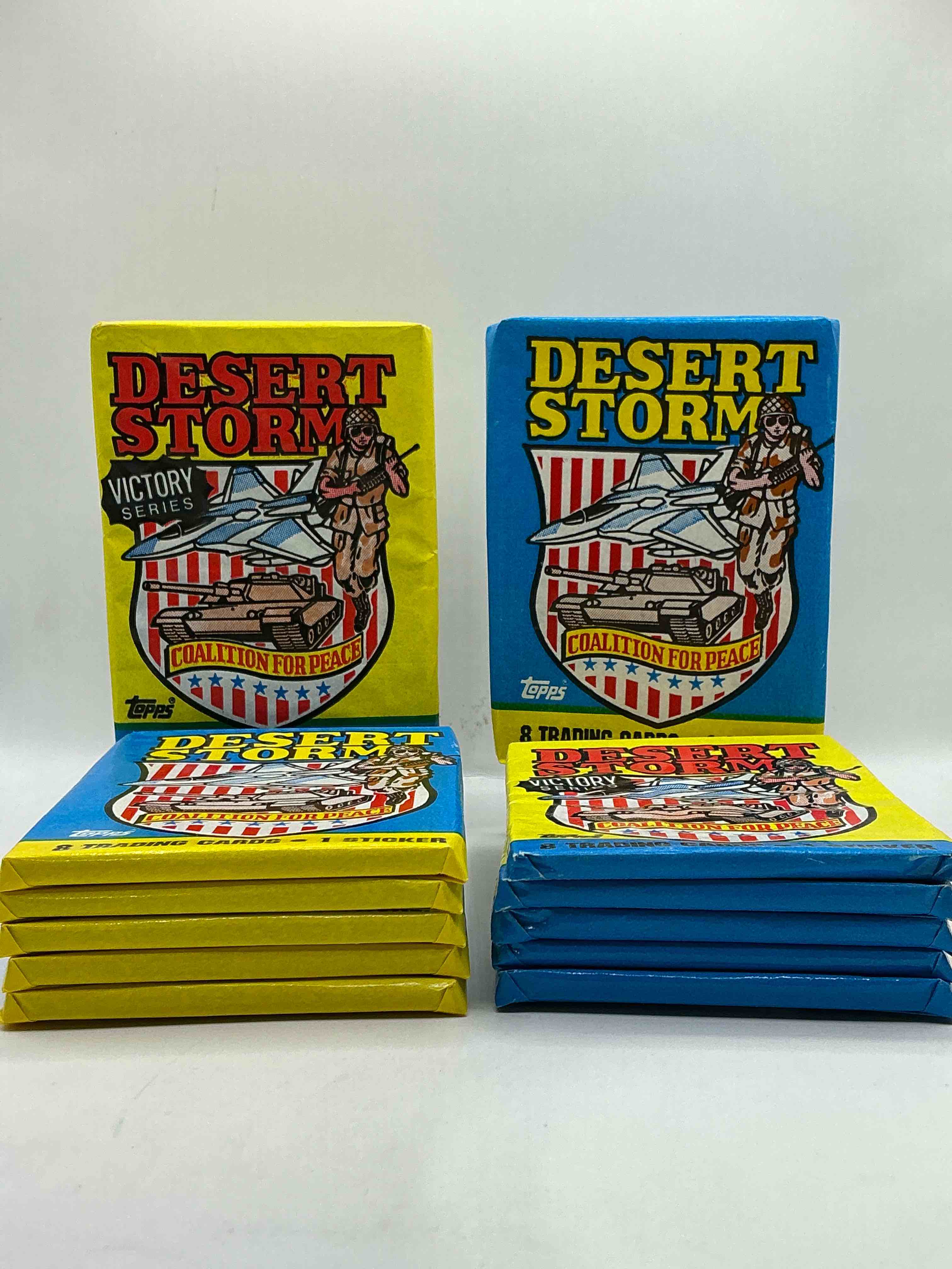 Calling Veterans! Awesome 1991 Desert Storm Coalition For Peace Unopened Wax Pack, Direct From Original Sealed Retail Case! Great Gift For Veterans!