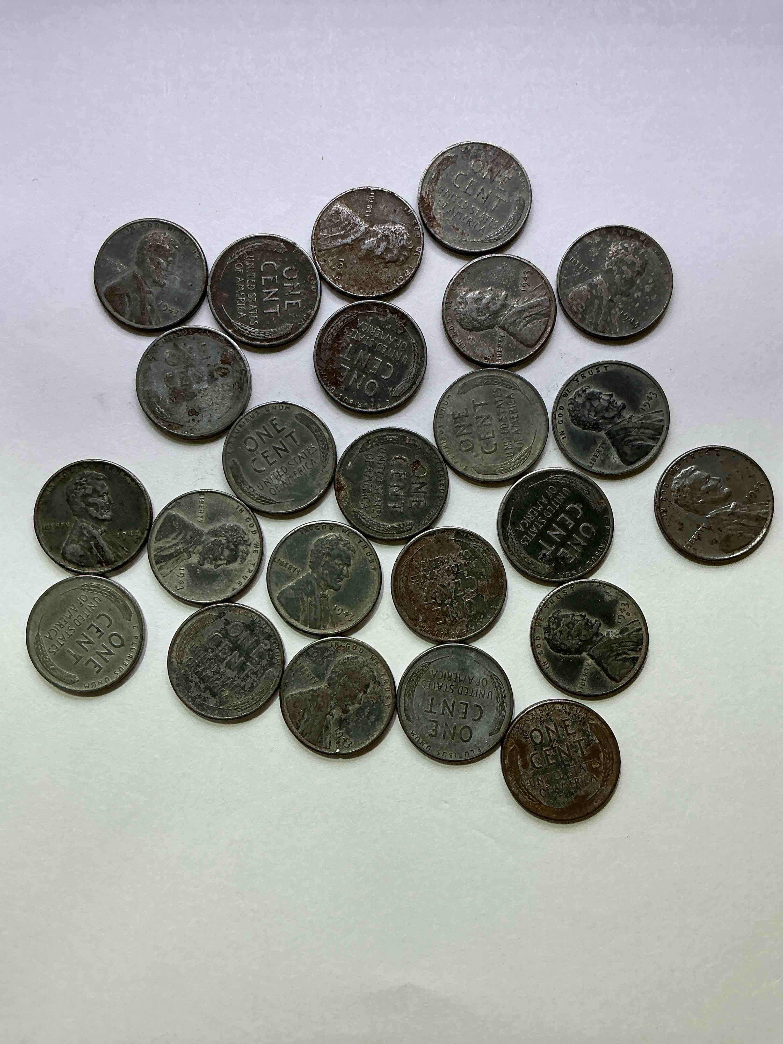 1943 World War Il History! Did You Know That In 1943 Copper Was So Valuable For Making Ammunition That The U.S. Treasury Made Pennies Out Of Steel?! 1943 STEEL Pennies Have Become Valuable, Rare Collector Items! Up For Auction Are Rare WWII Steel Pennies Appearing Circulated. Own Pieces Of World War II History That Are An Awesome Investment!