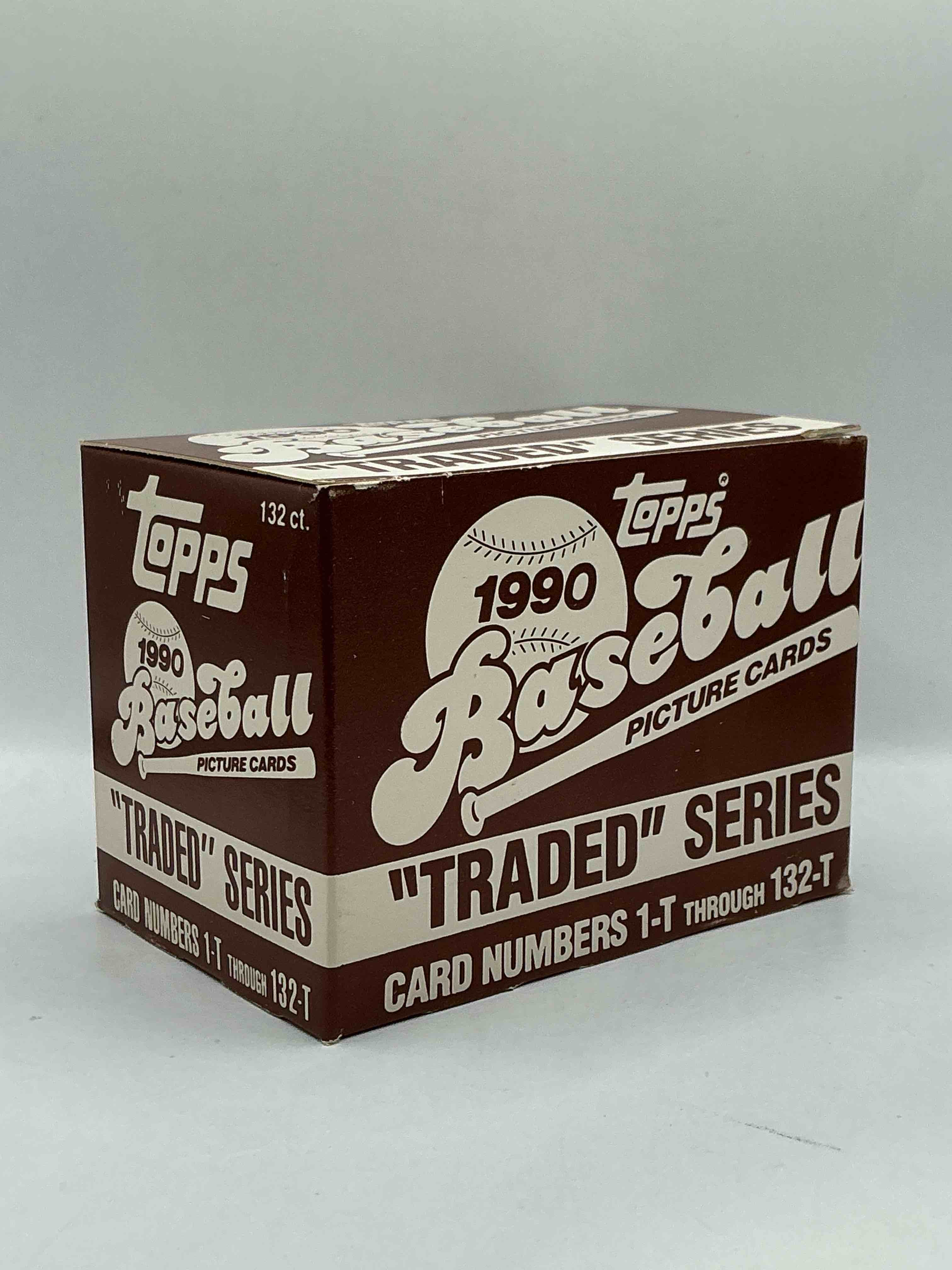 1990 Topps Traded 132 Card Set! Baseball Bonanza! Rare Topps Traded Baseball Set From 1990, Look For Legends & Rookies!