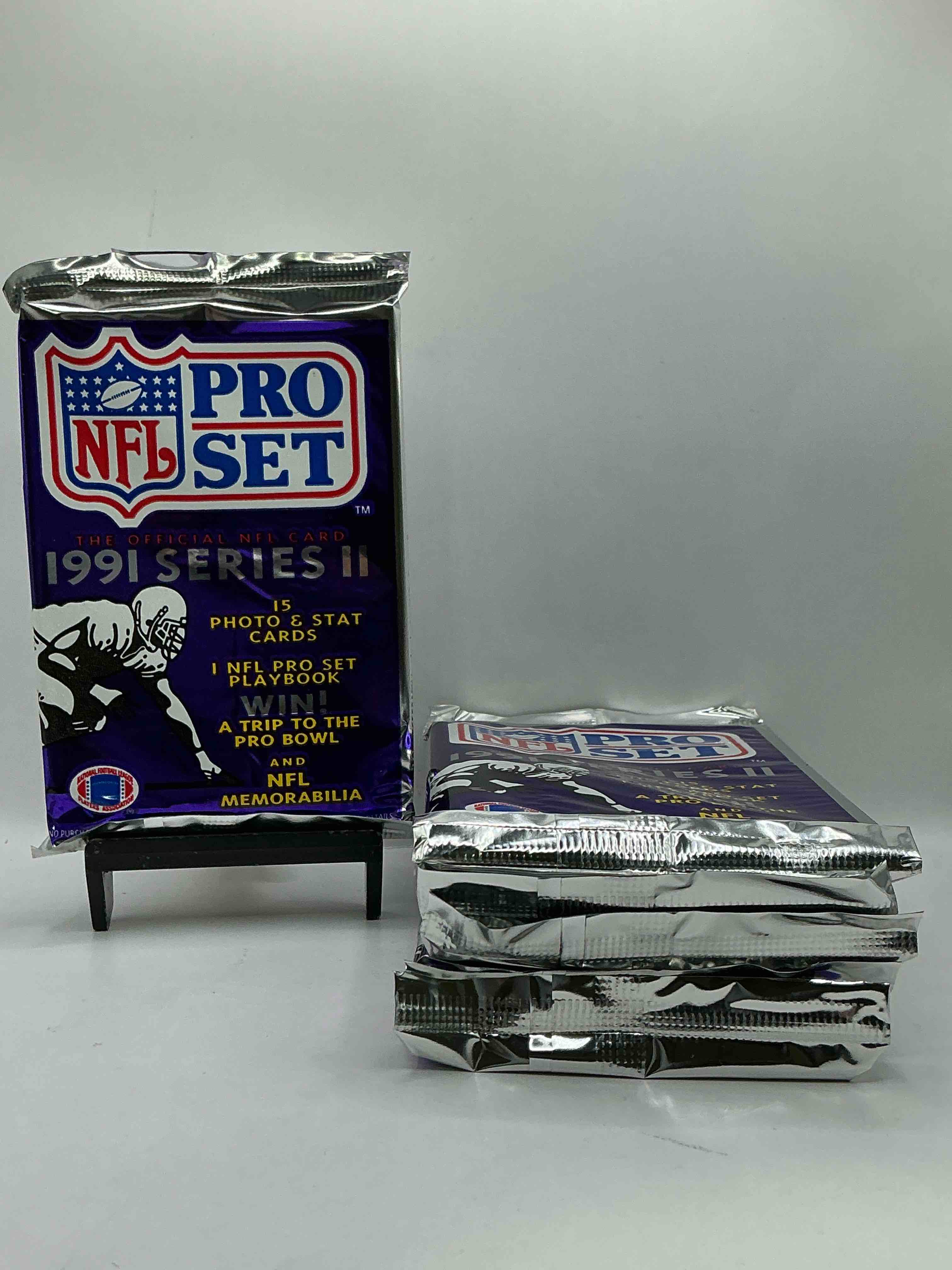 Wow! 1991 Pro Set Football Sealed Card Pack, Direct From Original Retail Case!Highly Sought After By Collectors As This Year Is Loaded With High Profile Cards!Search For Cards From Barry Sanders, Deion Sanders, Troy Aikman, Michael Irvin & Much More! Getting Hard To Find!