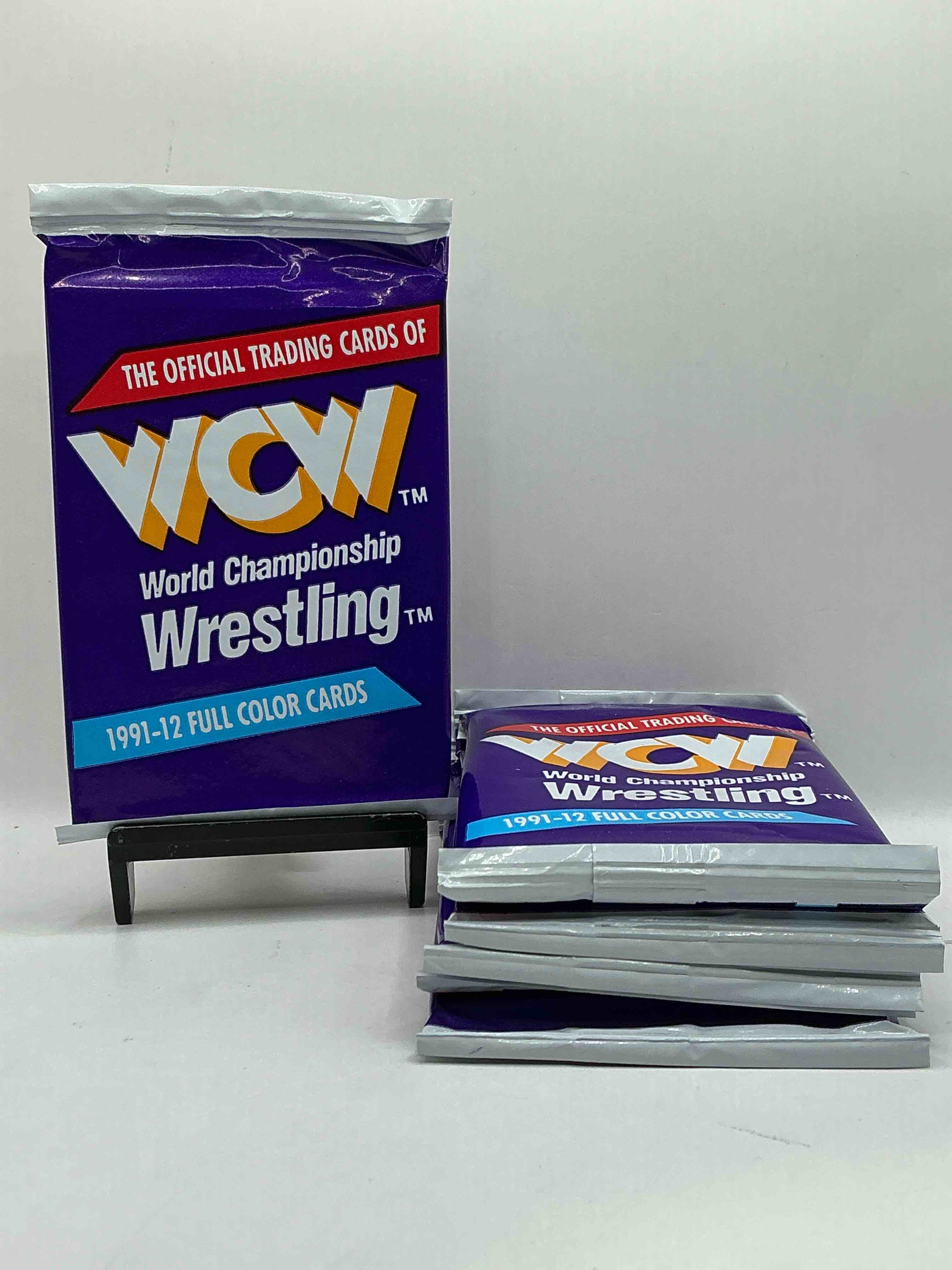 Wrestling Rarity! 1991-92 WCW World Wrestling Championship Card Sealed Pack, Direct From Original Retail Case! Own A Piece Of History... Ric Flair, Sting, All Your Retro Favorite Wrestling Stars Are In These Packs That Are Getting Incredibly Rare! Great Memorabilia!