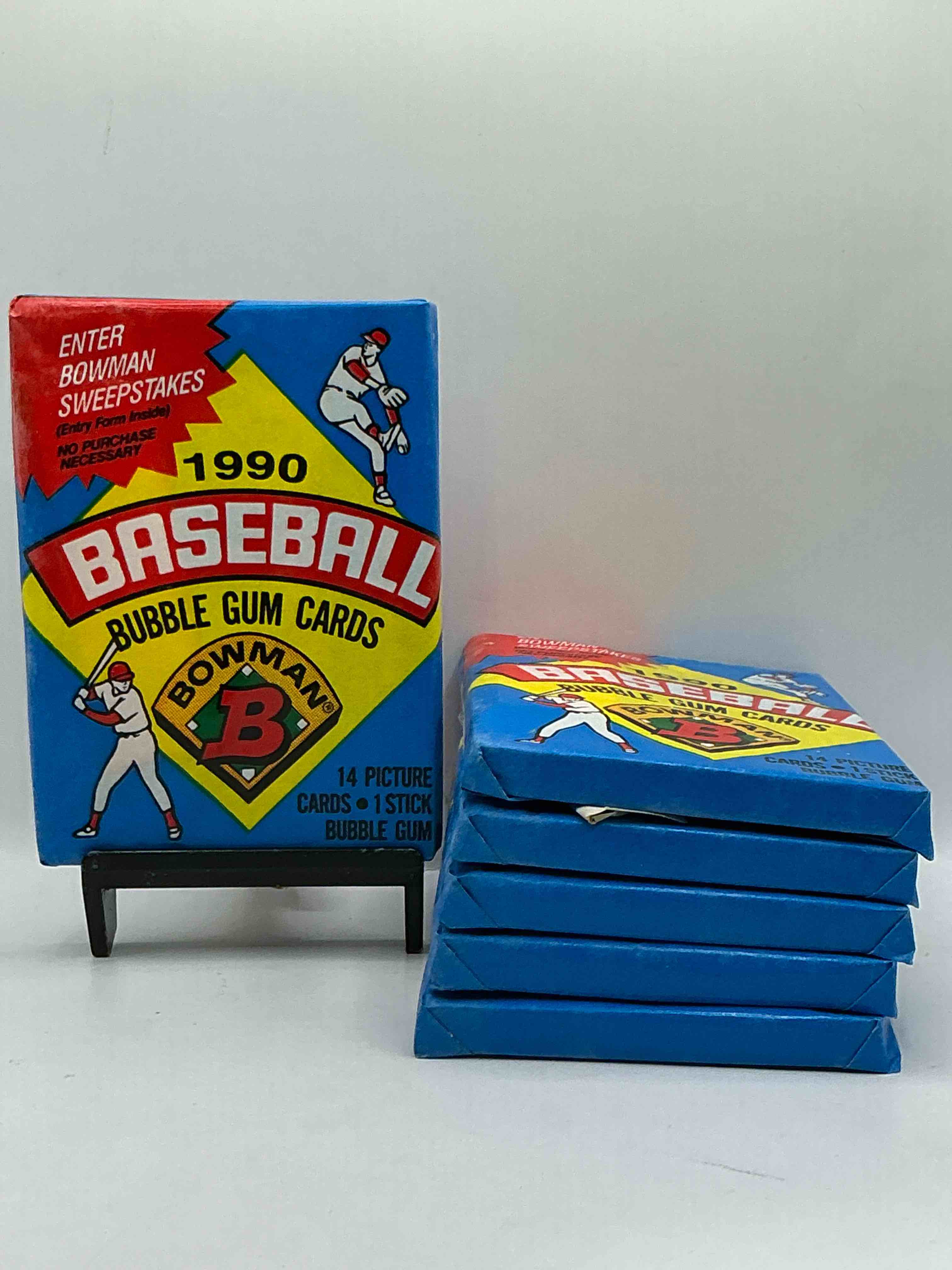 1990 Bowman Baseball Unopened Sports Card Wax Packs! Direct From Original Box! Look For Frank Thomas & Larry Walker Rookie Cards!