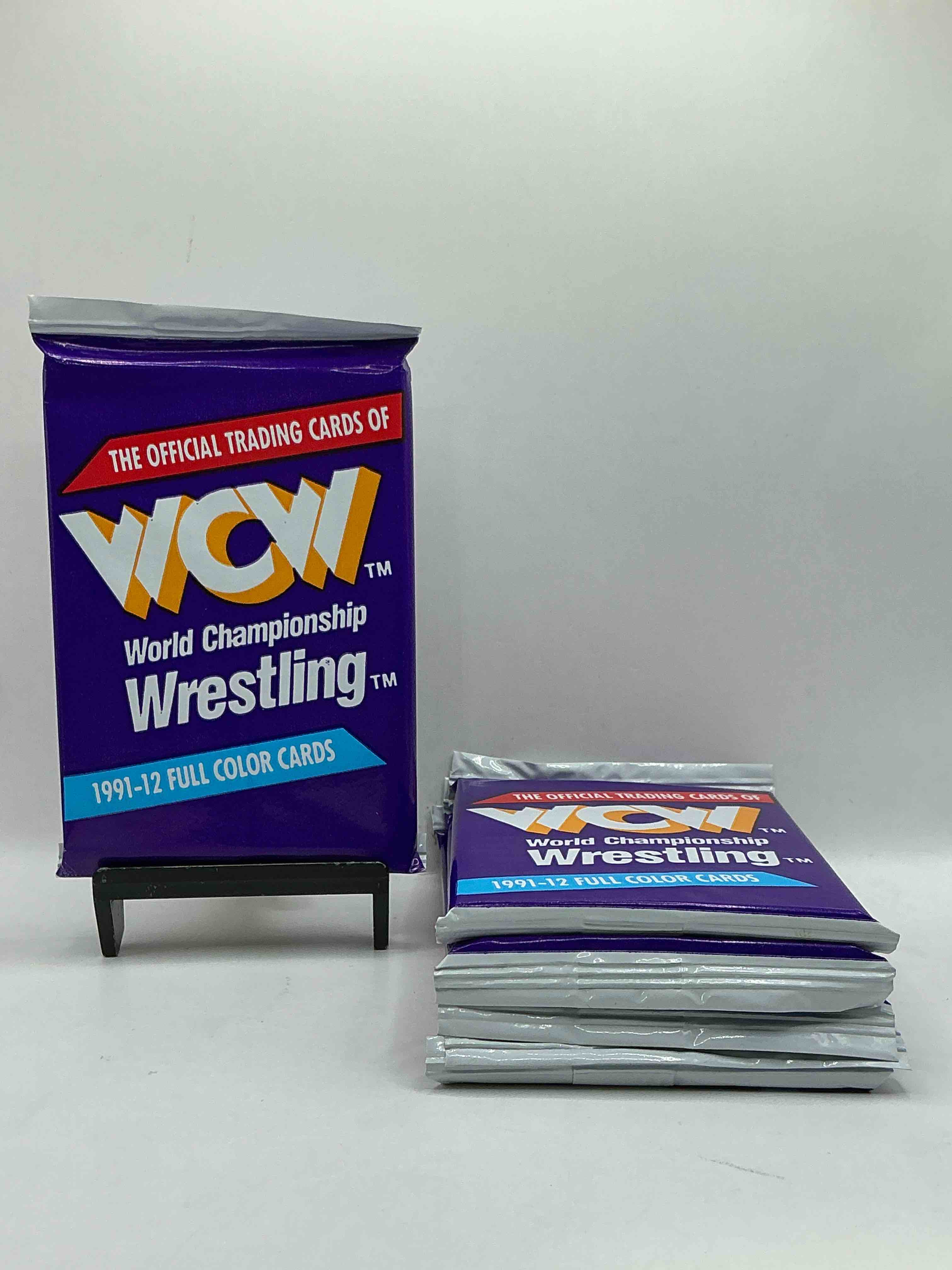 Wrestling Rarity! 1991-92 WCW World Wrestling Championship Card Sealed Pack, Direct From Original Retail Case! Own A Piece Of History... Ric Flair, Sting, All Your Retro Favorite Wrestling Stars Are In These Packs That Are Getting Incredibly Rare! Great Memorabilia!