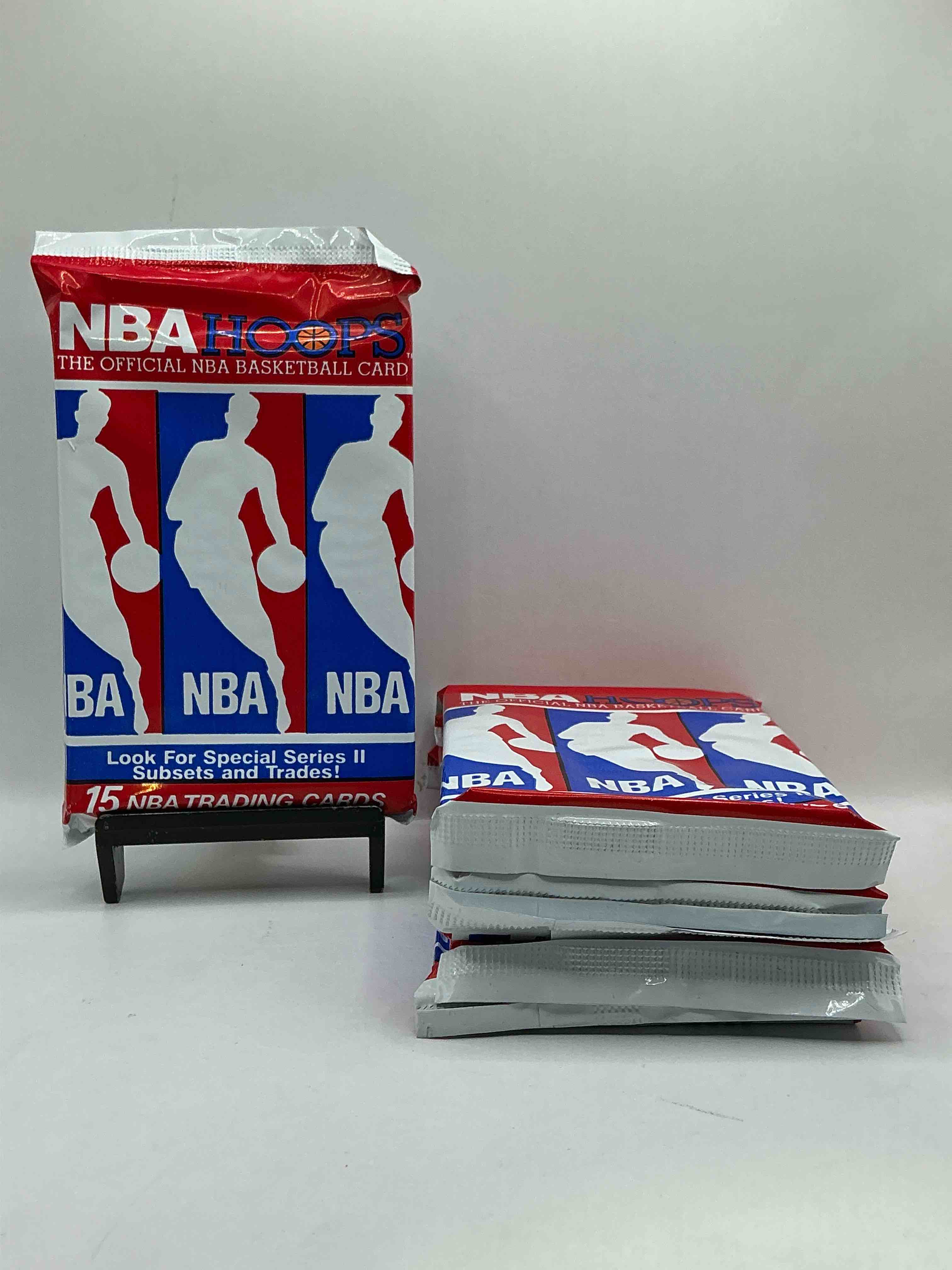 Michael Jordan?! Wow, Vintage 1990/91 NBA Hoops RARE Red Series Two Sealed Sports Card & Collectible Pack, Direct From Original Factory Sealed Retail Case!Series 2 Extremely Hard To Find & Includes Sought After Subsets! Look For Many Valuable Cards Such As Michael Jordan #65 (PSA 10 Value $225) & So Much More!