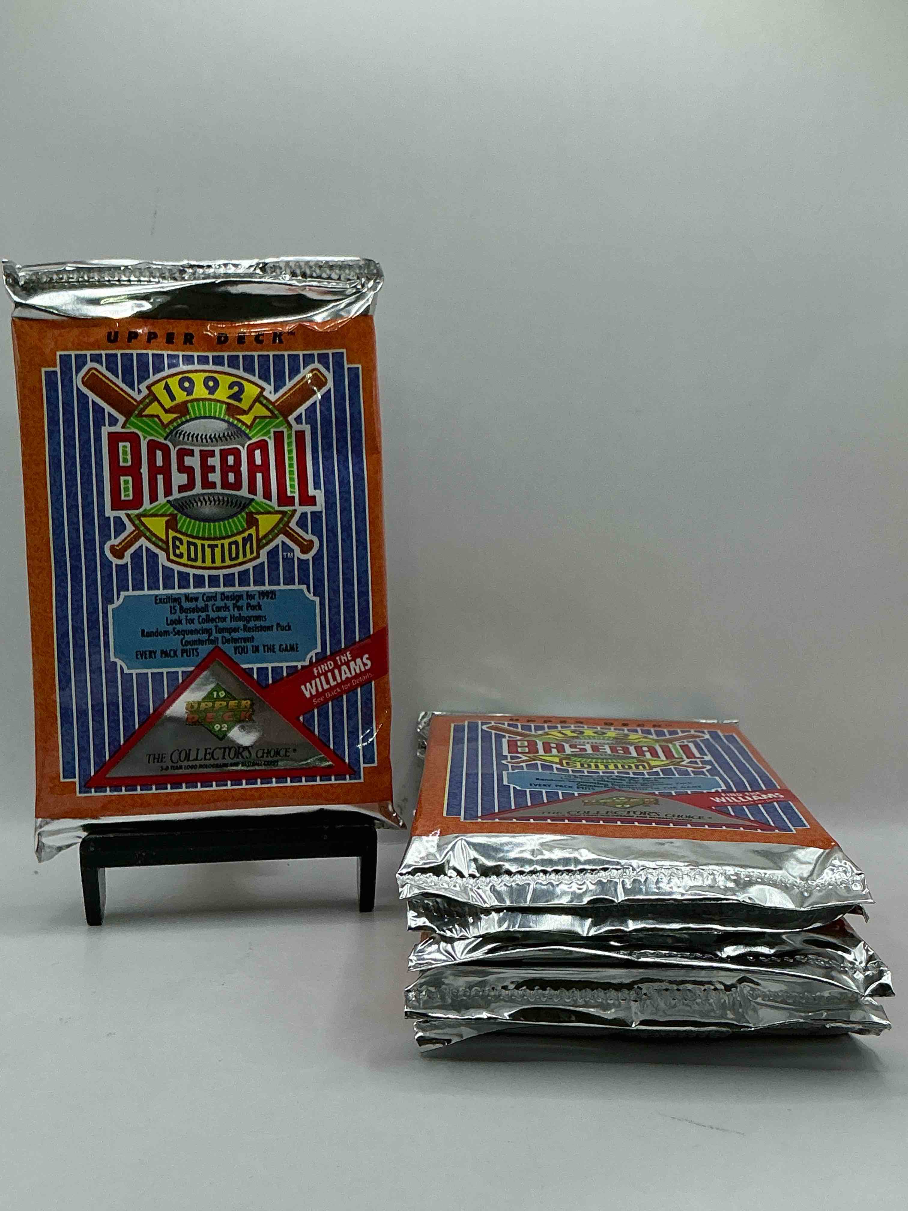 1992 Upper Deck Baseball Sealed Sports & Collectible Card Pack, Direct From Original Sealed Retail Case! Search For Ultra Rare & Valuable Ted Williams & Johnny Bench Signed Insert Cards As Well As Deion Sanders, Ken Griffey Jr., Nolan Ryan & So Much More!