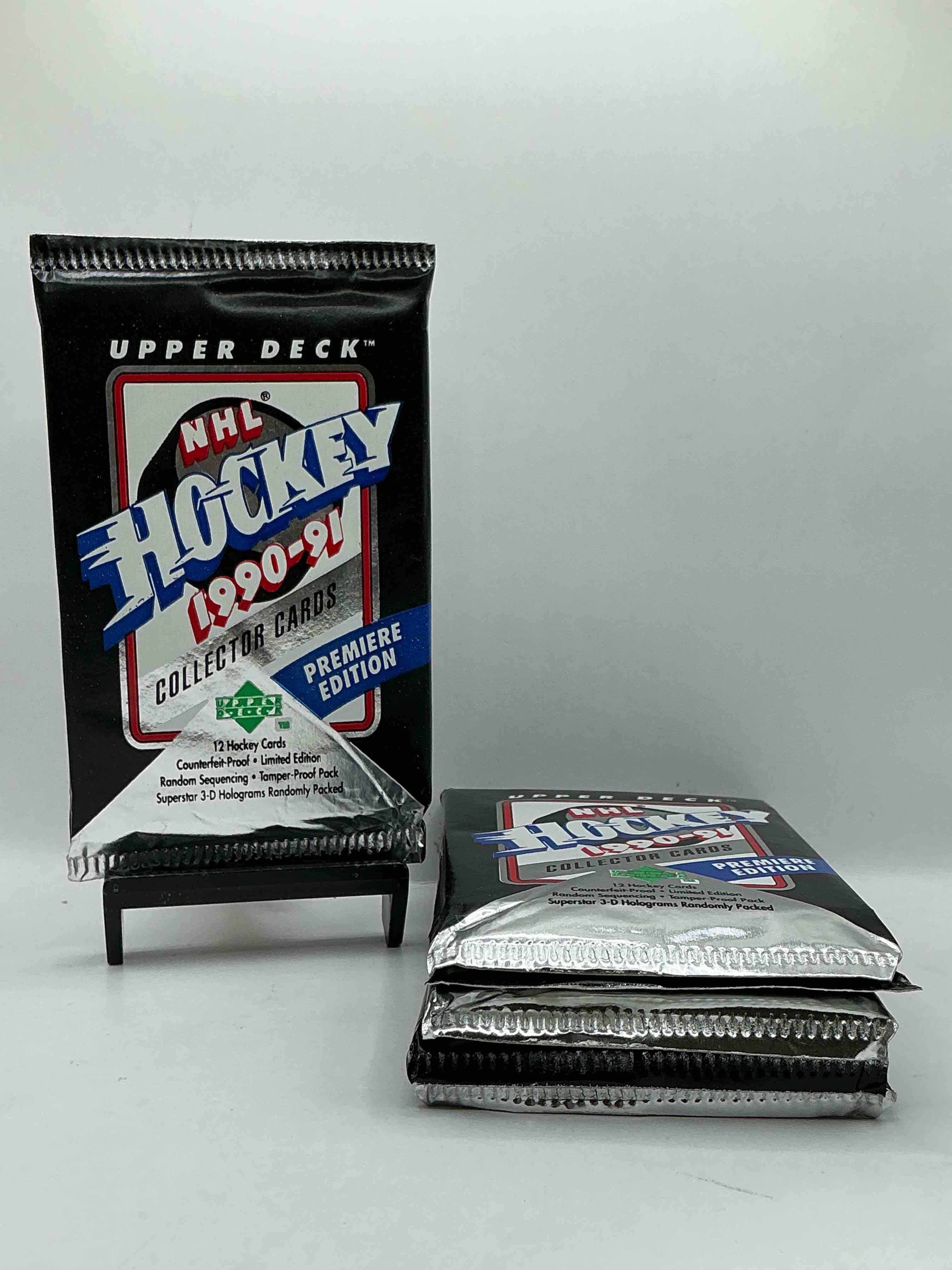 Wow! 1991-92 NHL Upper Deck Premiere Edition! Look for All Of Your Favorite Stars From The 90’s In These Rare Packs!