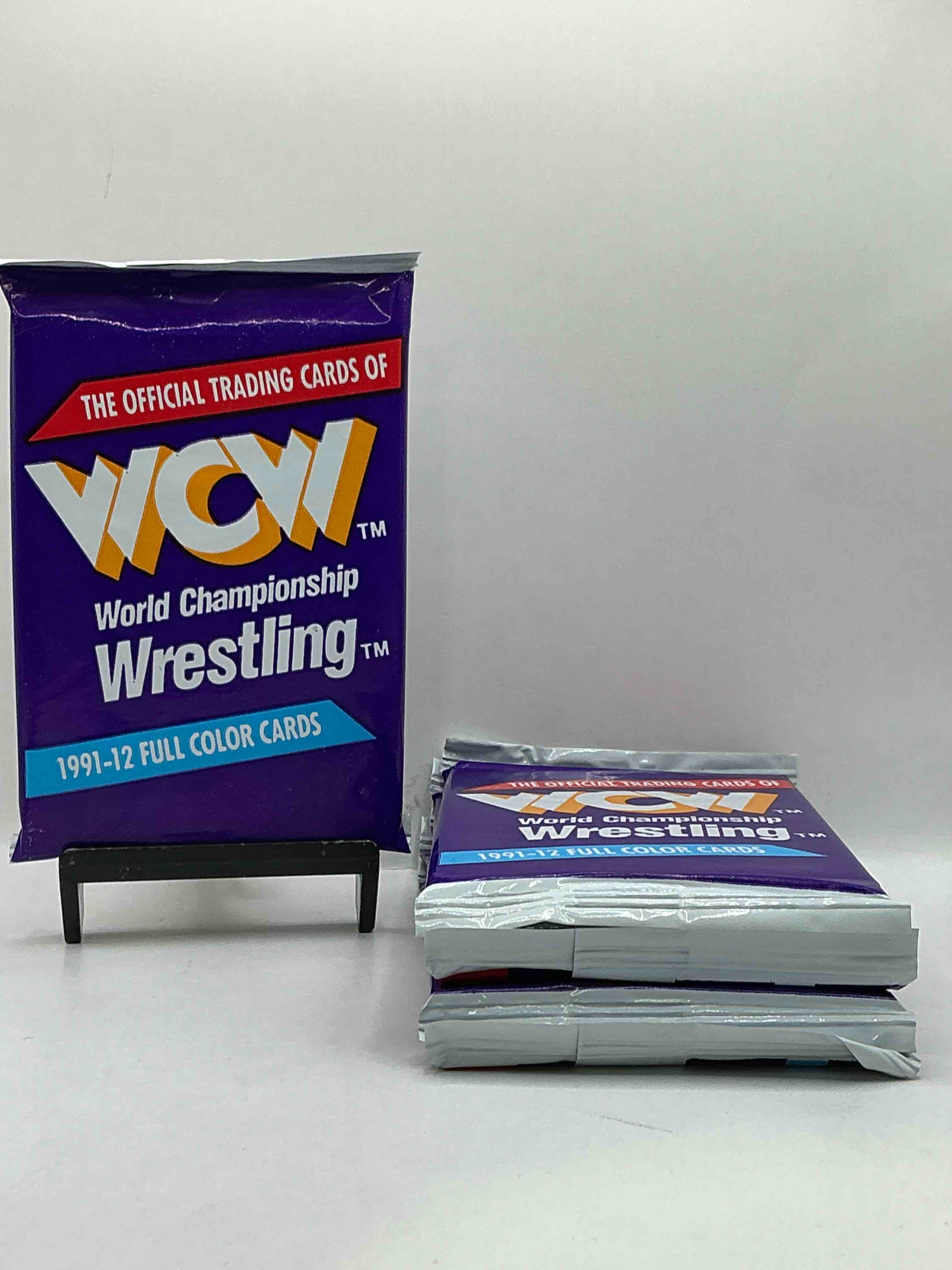Wrestling Rarity! 1991-92 WCW World Wrestling Championship Card Sealed Pack, Direct From Original Retail Case! Own A Piece Of History... Ric Flair, Sting, All Your Retro Favorite Wrestling Stars Are In These Packs That Are Getting Incredibly Rare! Great Memorabilia!