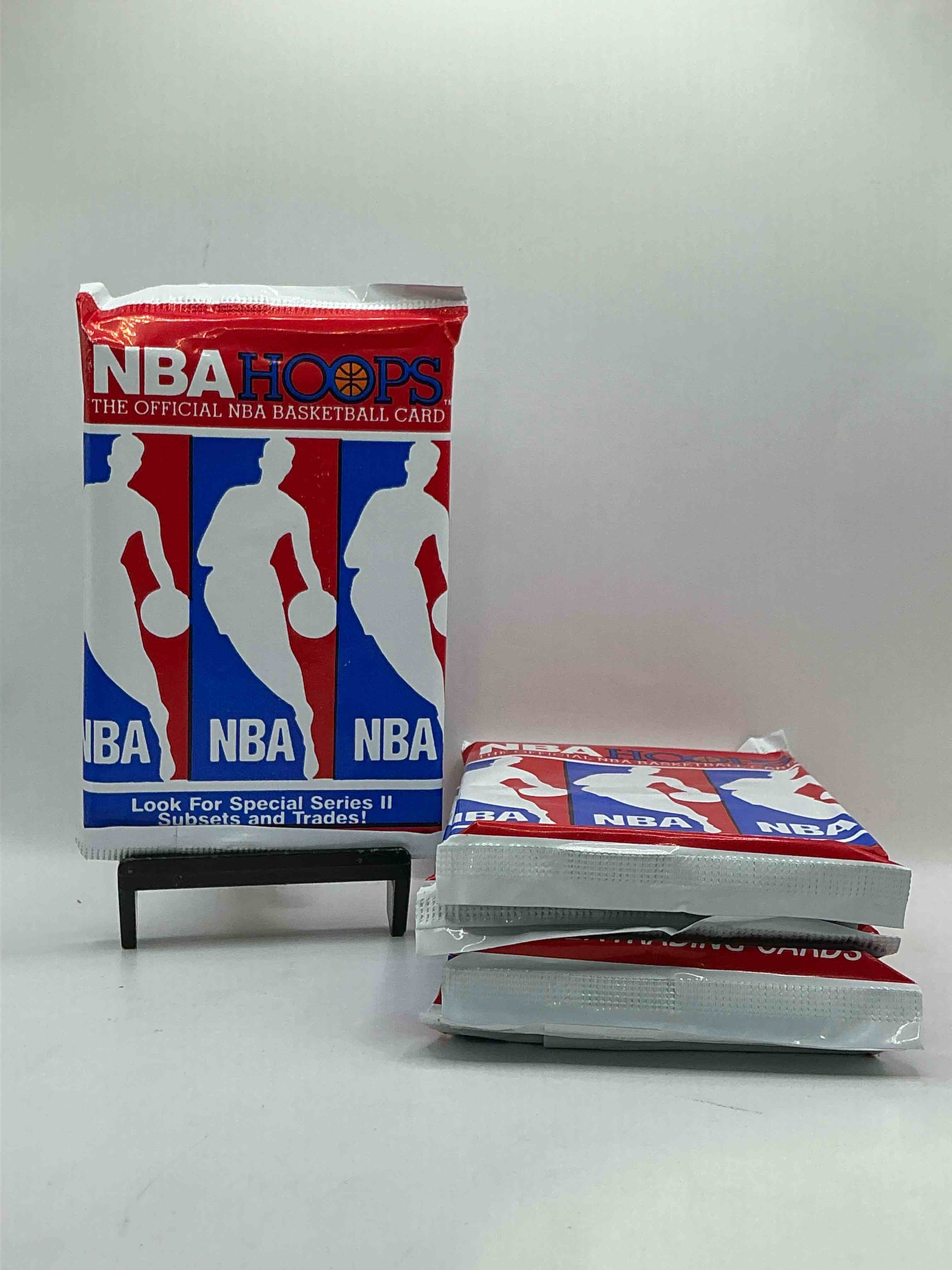 Michael Jordan?! Wow, Vintage 1990/91 NBA Hoops RARE Red Series Two Sealed Sports Card & Collectible Pack, Direct From Original Factory Sealed Retail Case!Series 2 Extremely Hard To Find & Includes Sought After Subsets! Look For Many Valuable Cards Such As Michael Jordan #65 (PSA 10 Value $225) & So Much More!