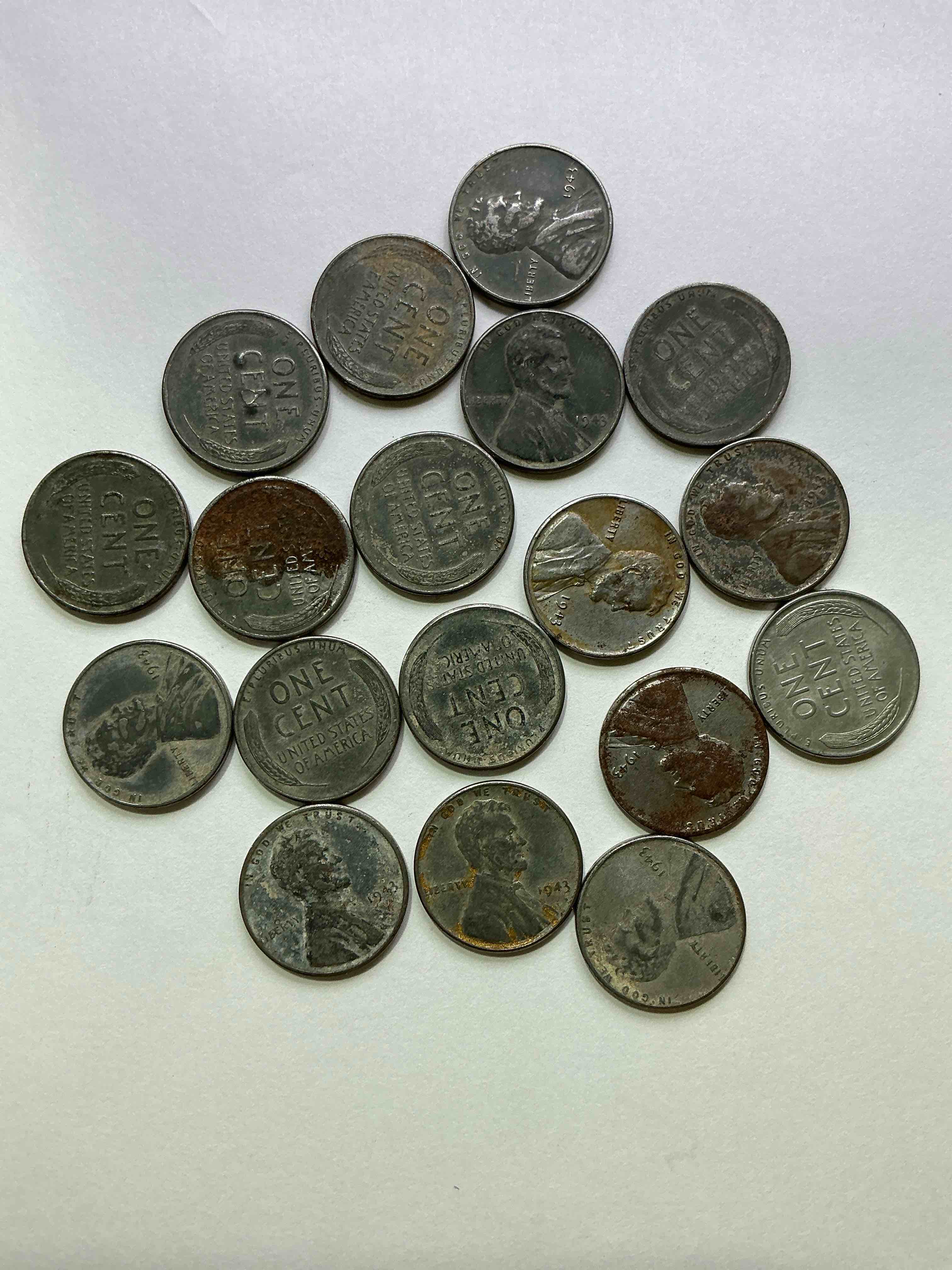 1943 World War Il History! Did You Know That In 1943 Copper Was So Valuable For Making Ammunition That The U.S. Treasury Made Pennies Out Of Steel?! 1943 STEEL Pennies Have Become Valuable, Rare Collector Items! Up For Auction Are Rare WWII Steel Pennies Appearing Circulated. Own Pieces Of World War II History That Are An Awesome Investment!