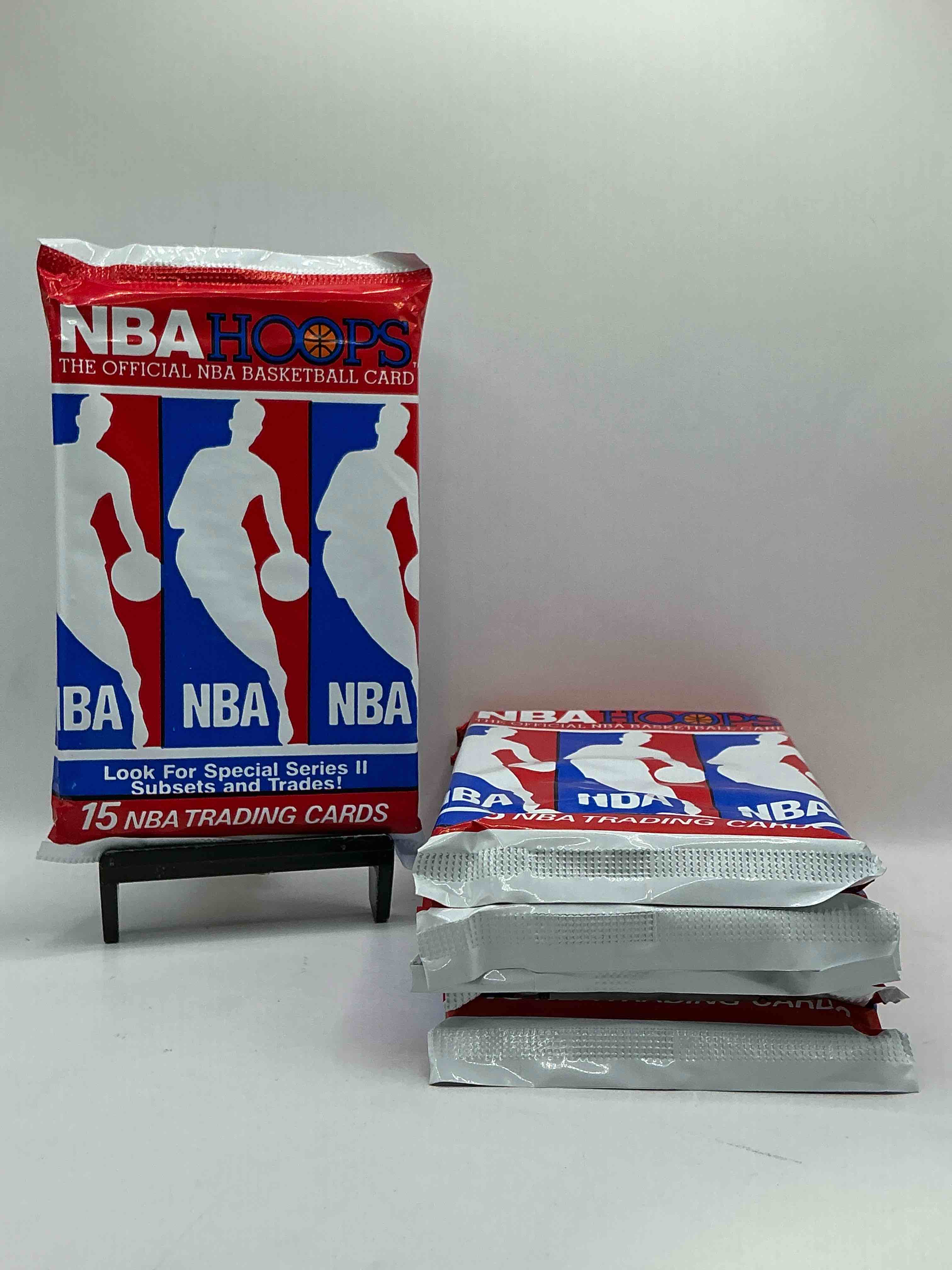 Michael Jordan?! Wow, Vintage 1990/91 NBA Hoops RARE Red Series Two Sealed Sports Card & Collectible Pack, Direct From Original Factory Sealed Retail Case!Series 2 Extremely Hard To Find & Includes Sought After Subsets! Look For Many Valuable Cards Such As Michael Jordan #65 (PSA 10 Value $225) & So Much More!