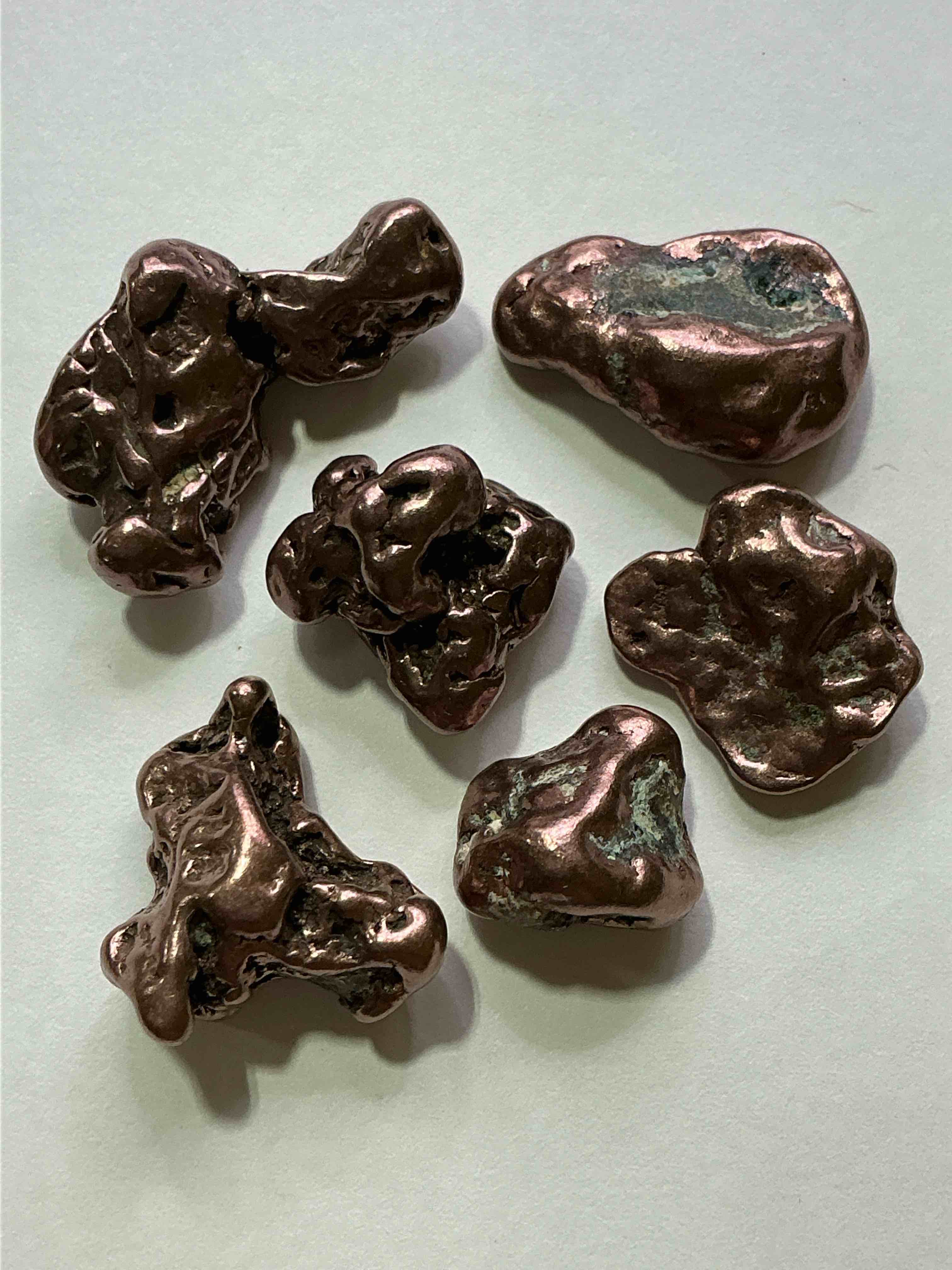 Copper Nuggets In Rare Form! Check Out These Rarely Seen Approximately .999 Copper Nuggets Direct From Prospecting In Copper Harbor, Michigan! Copper In Nugget Form Is Rarely Seen & Each Piece Is Completely Unique. A Great Investment In Fine U.S. Michigan Copper & Also Really Cool Conversation Pieces!