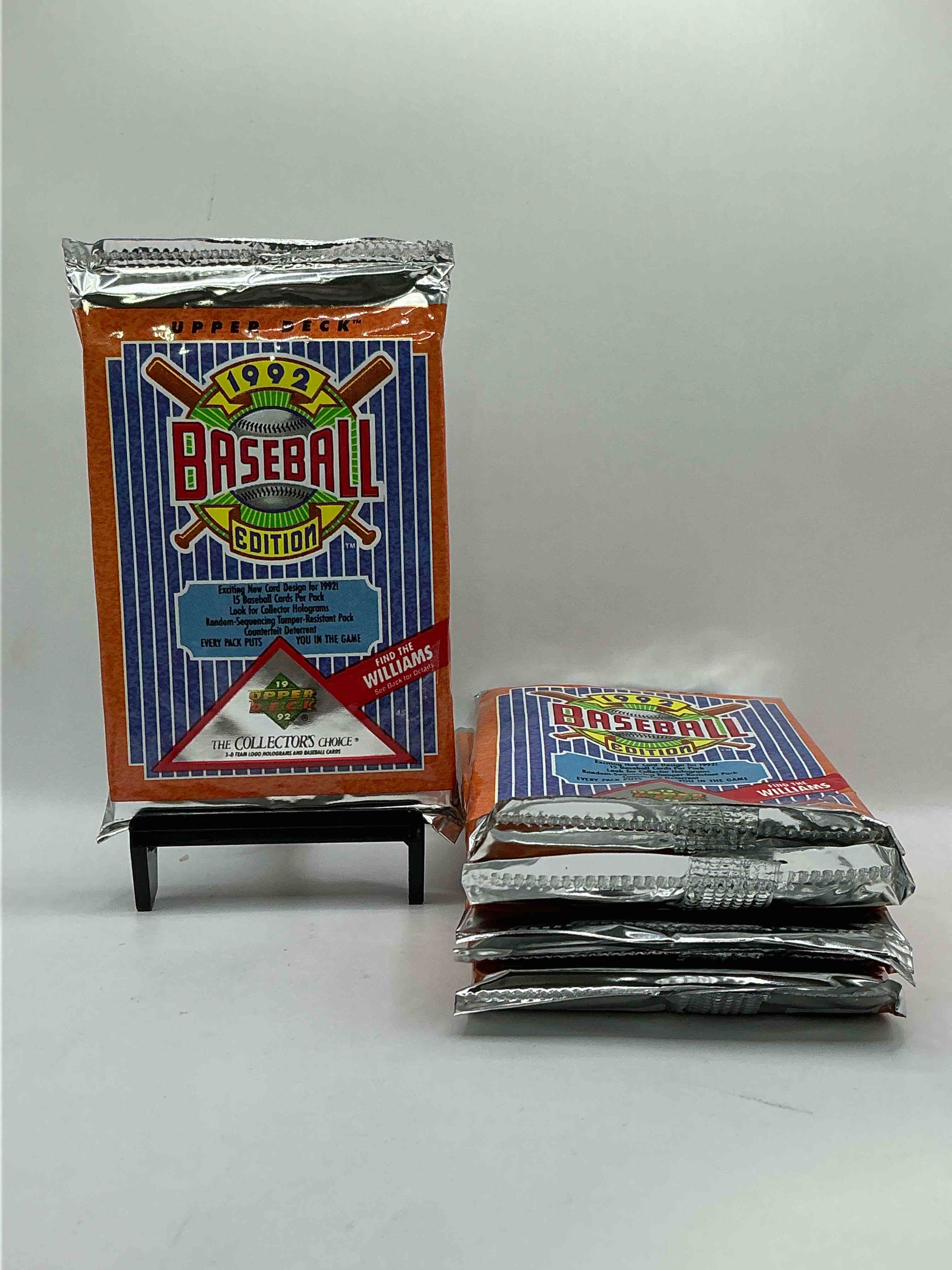 1992 Upper Deck Baseball Sealed Sports & Collectible Card Pack, Direct From Original Sealed Retail Case! Search For Ultra Rare & Valuable Ted Williams & Johnny Bench Signed Insert Cards As Well As Deion Sanders, Ken Griffey Jr., Nolan Ryan & So Much More!