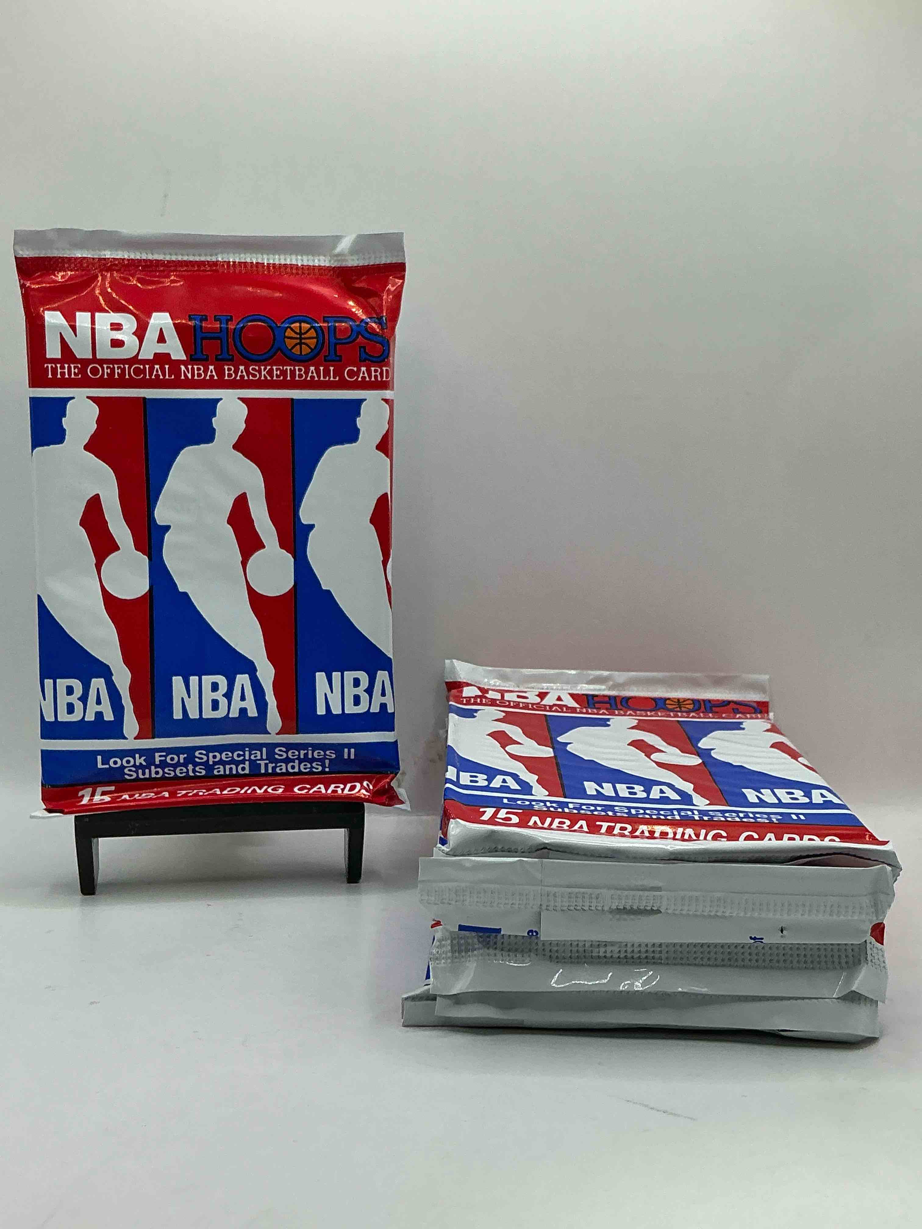 Michael Jordan?! Wow, Vintage 1990/91 NBA Hoops RARE Red Series Two Sealed Sports Card & Collectible Pack, Direct From Original Factory Sealed Retail Case!Series 2 Extremely Hard To Find & Includes Sought After Subsets! Look For Many Valuable Cards Such As Michael Jordan #65 (PSA 10 Value $225) & So Much More!