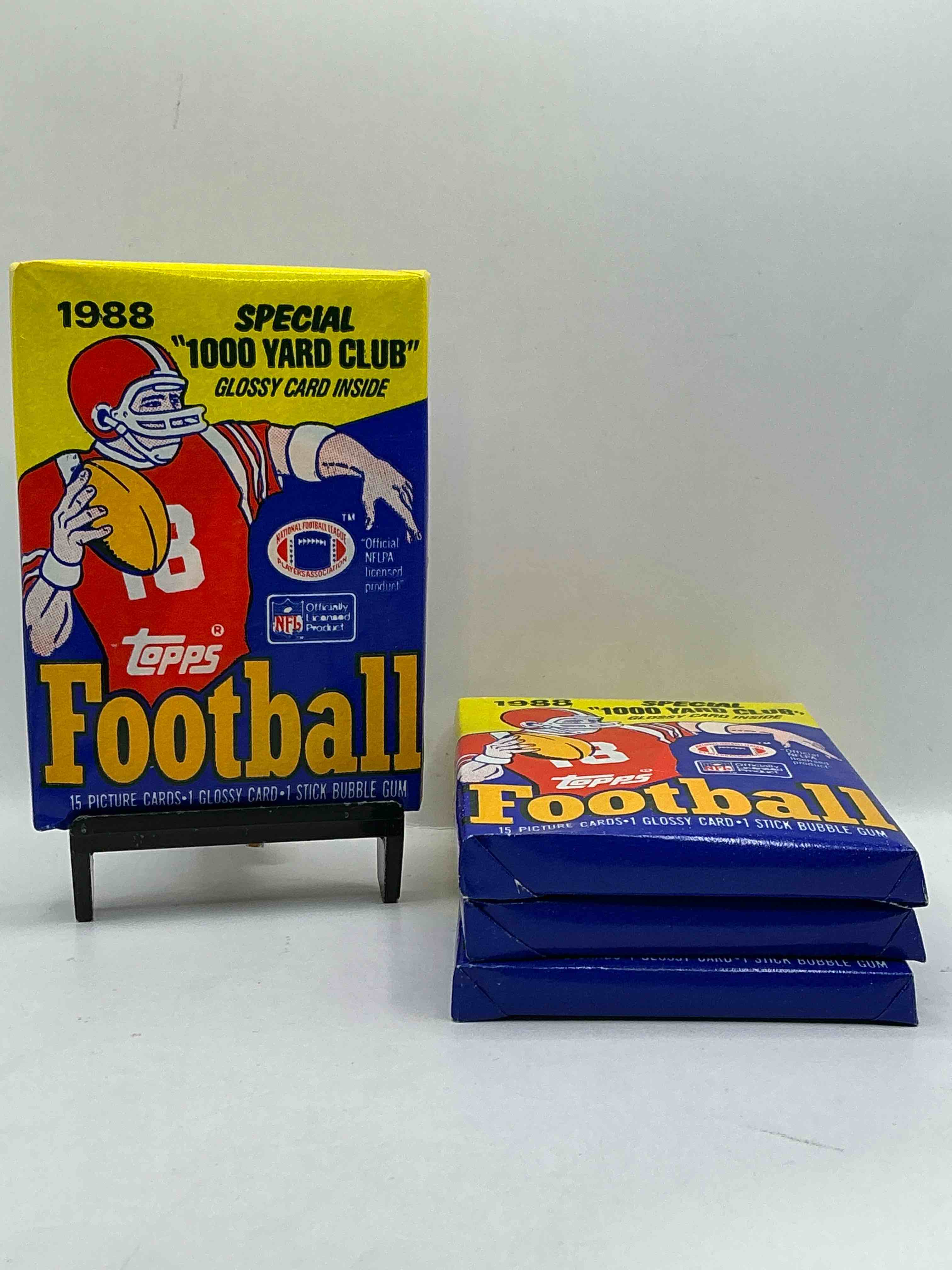 Bo Jackson Rookie? 1988 Topps Football Unopened Sports Card Collectible Wax Pack, Direct From Original Retail Case! What A Great Year! Search For All The 80's Stars... Early Jerry Rice, Joe Montana and Bo Jackson Rookie #327 (PSA 10 Value $1,000)! 1988 Topps Football Is Getting Harder & Harder To Find Due To The High Value OF The Bo Jackson Rookie. Happy Hunting!