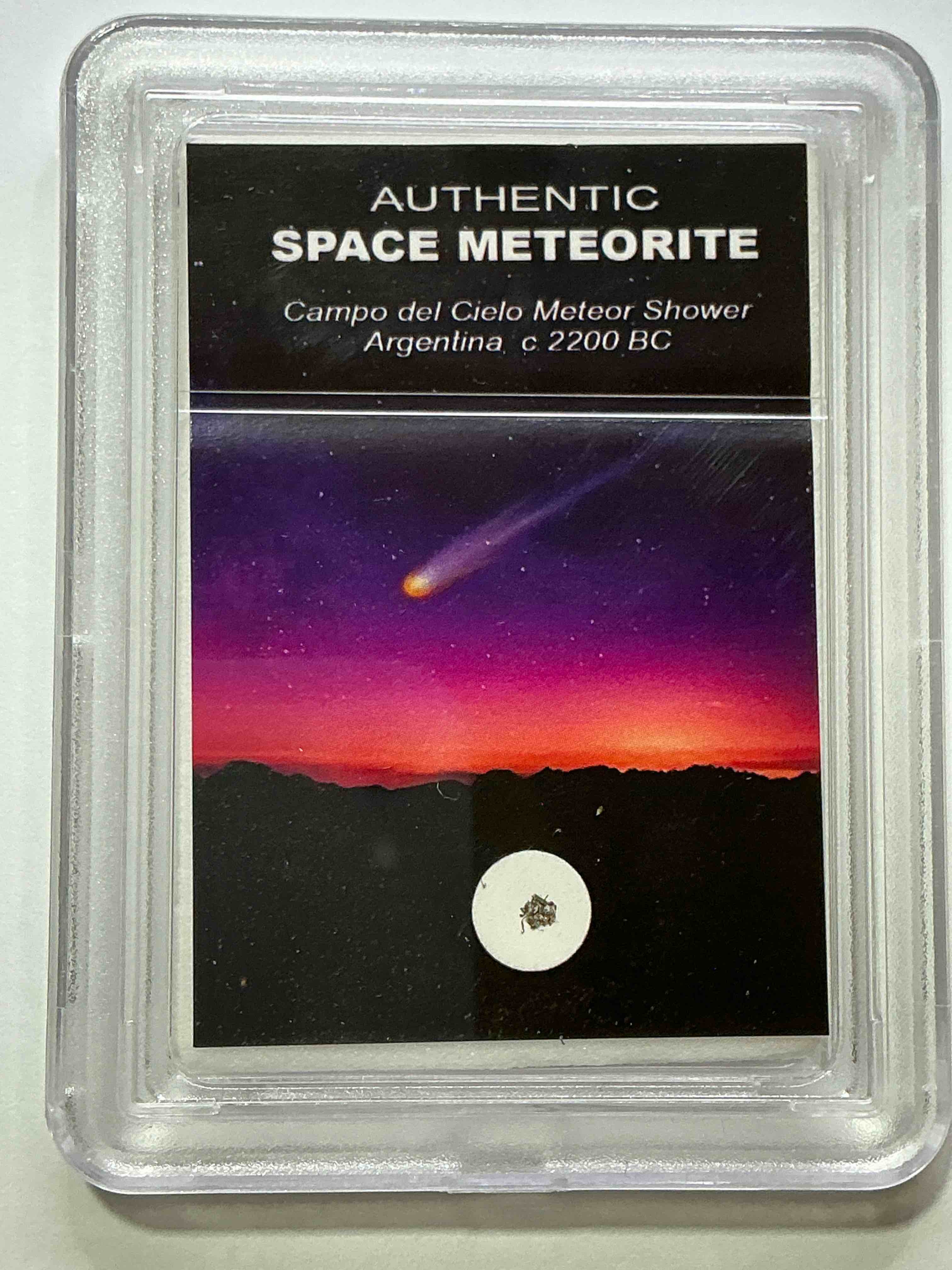 Authentic Meteorite Fragment! Genuine Meteorite Piece Believed To Be Part Of A Meteor That Crashed In Argentina! Authentic & Rare!