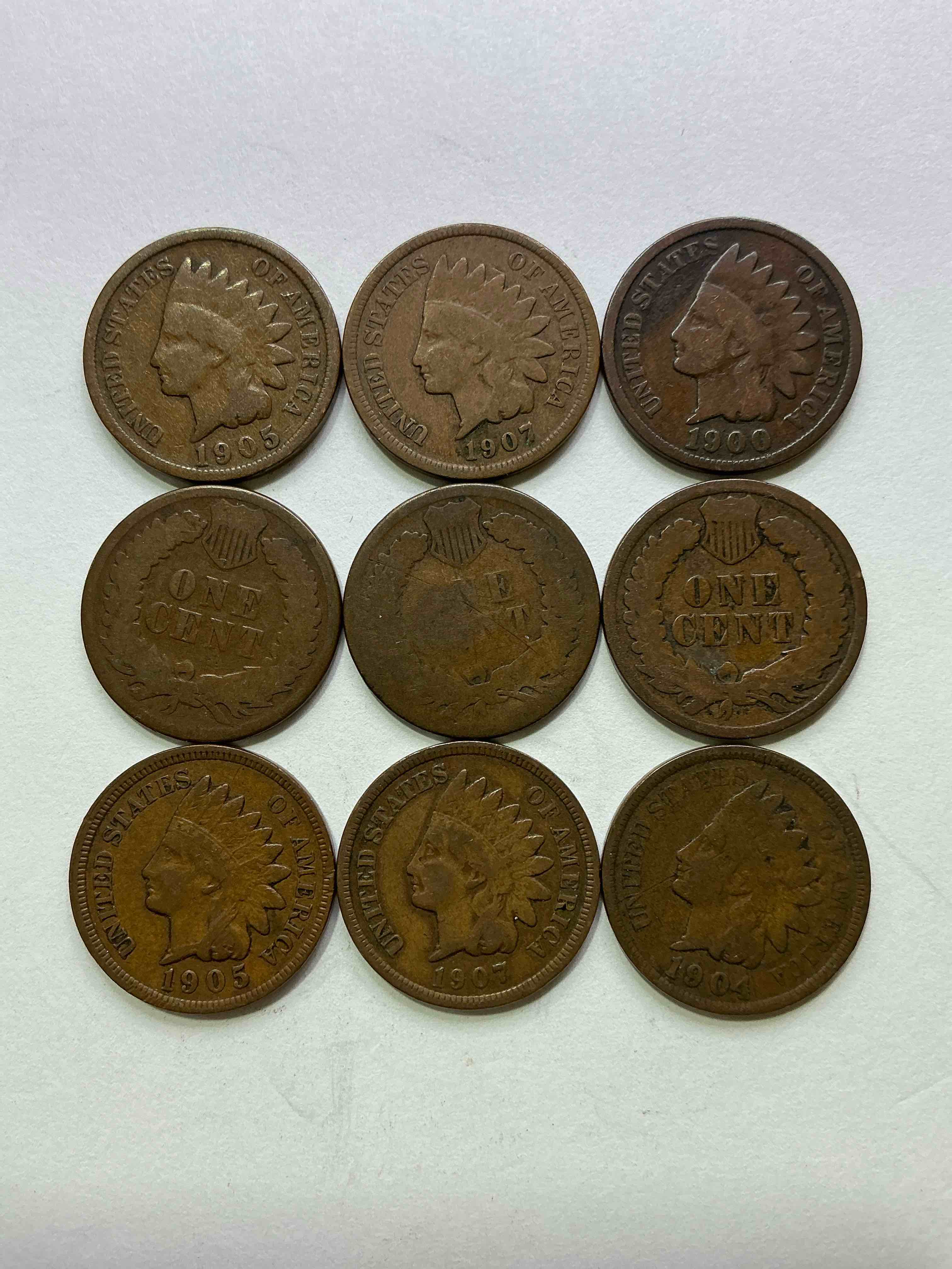 Indian Head Pennies! These Gorgeous U.S. Pennies Were Minted From 1859-1909 & Have Become Serious Collector Items! The "Indian Head" Design Is Actually A Representation Of Lady Liberty Wearing An Indian Headdress. Here Are Beautiful, Well-Kept Examples Representing Many Different Mint Years! Great For Collecting, Investing & Learning History, & Rare With Visible Dates!