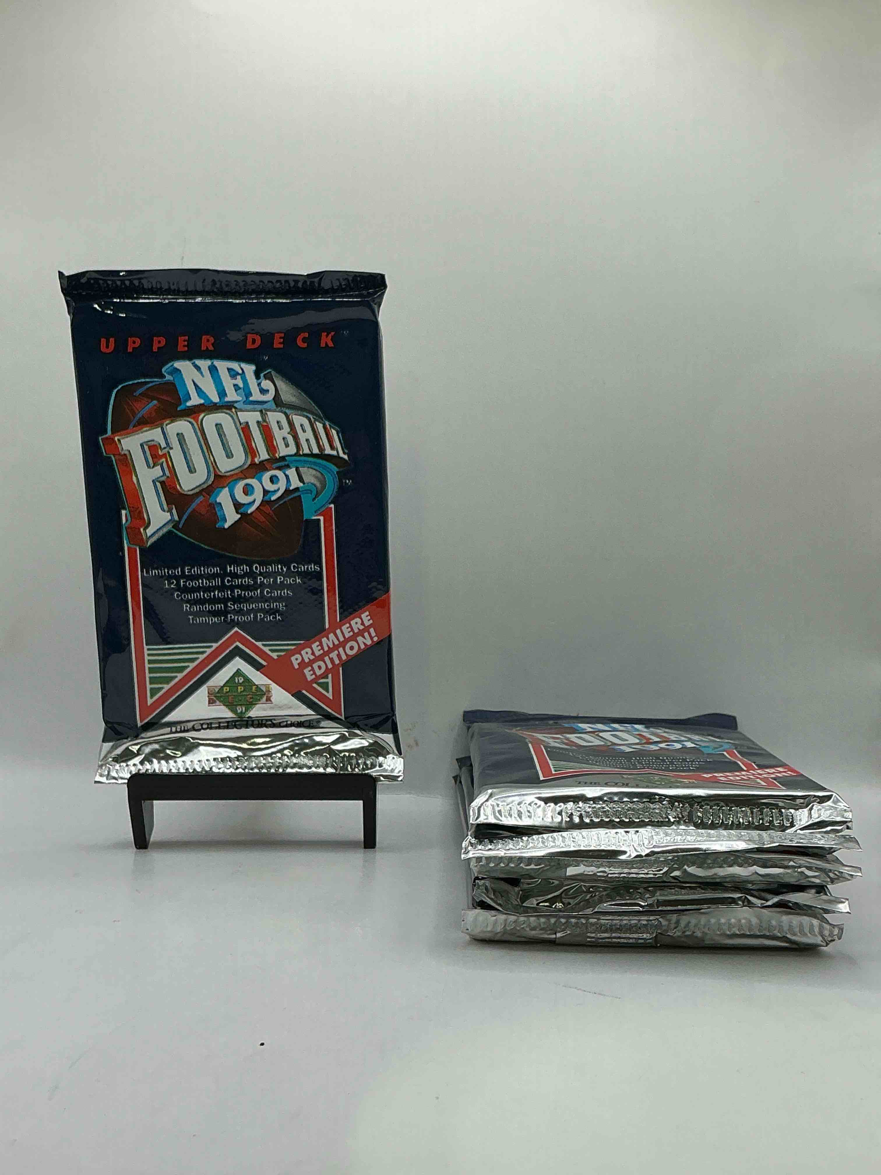 Rare & Vintage! 1991 Upper Deck Unopened NFL Football Packs! Direct From Original Box! Brett Favre Rookie Year! Search For Brett Favre Rookie & Other 80s Stars!