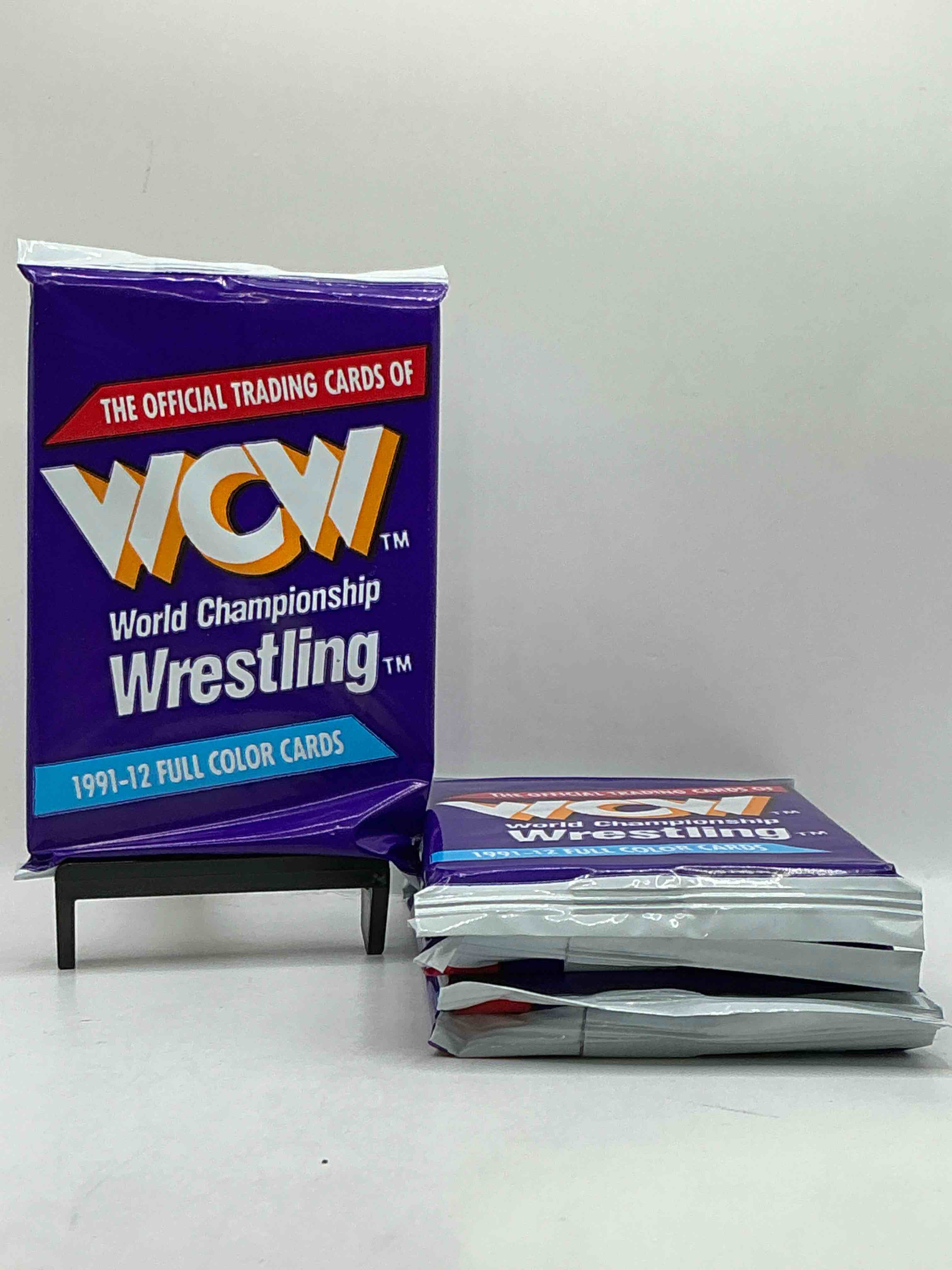Wrestling Rarity! 1991-92 WCW World Wrestling Championship Card Sealed Pack, Direct From Original Retail Case! Own A Piece Of History... Ric Flair, Sting, All Your Retro Favorite Wrestling Stars Are In These Packs That Are Getting Incredibly Rare! Great Memorabilia!