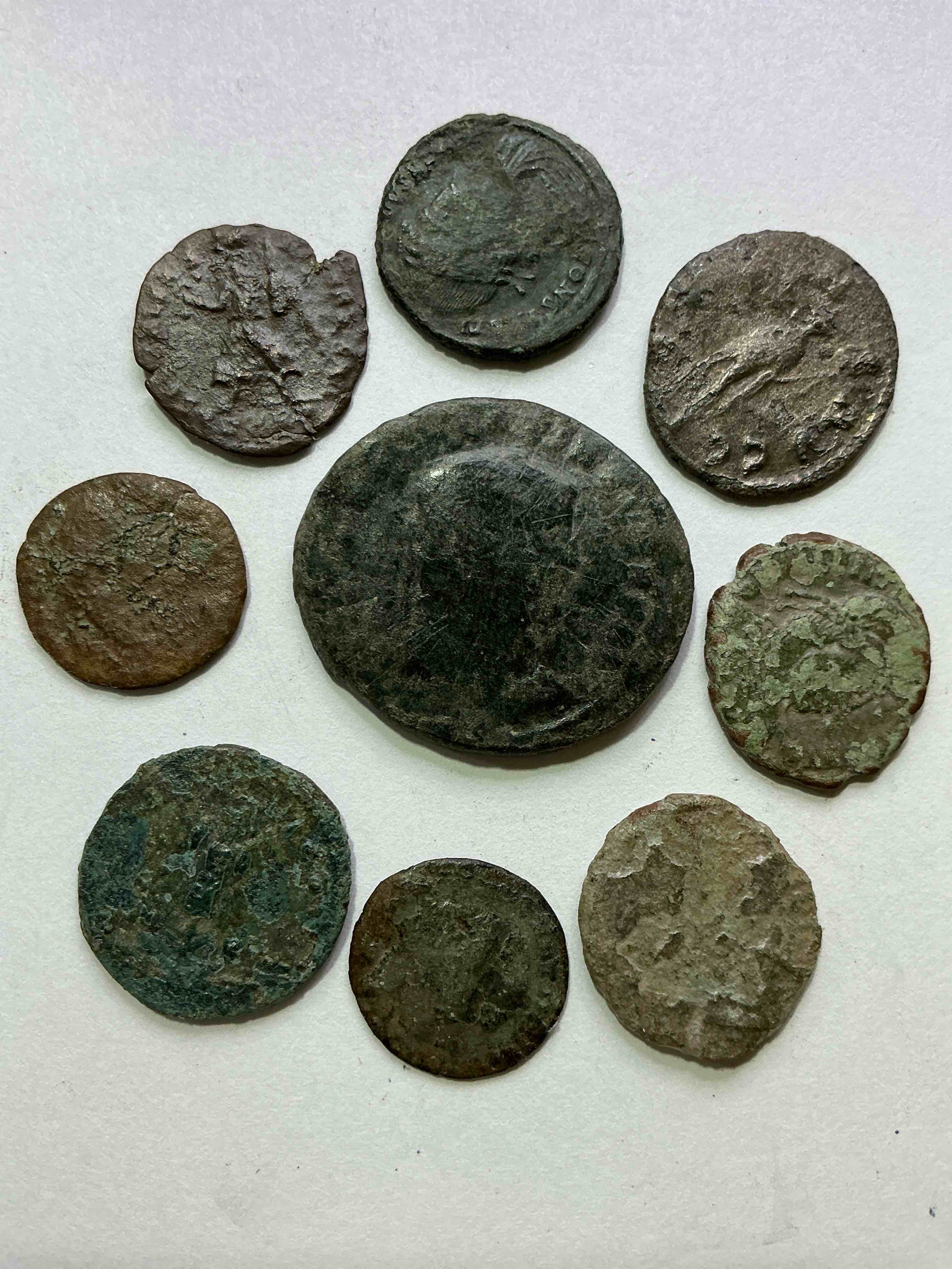 Ancient Roman Coins! 1,600-1,700 YEARS OLD Approximately! Check Out These Amazing Authentic Pieces Of History, Ancient Roman Bronze Coins From The Approx 300 to 400 A.D Era... Serious Pieces Of History & Serious Collector Items! Own Authentic Pieces Of Ancient History!