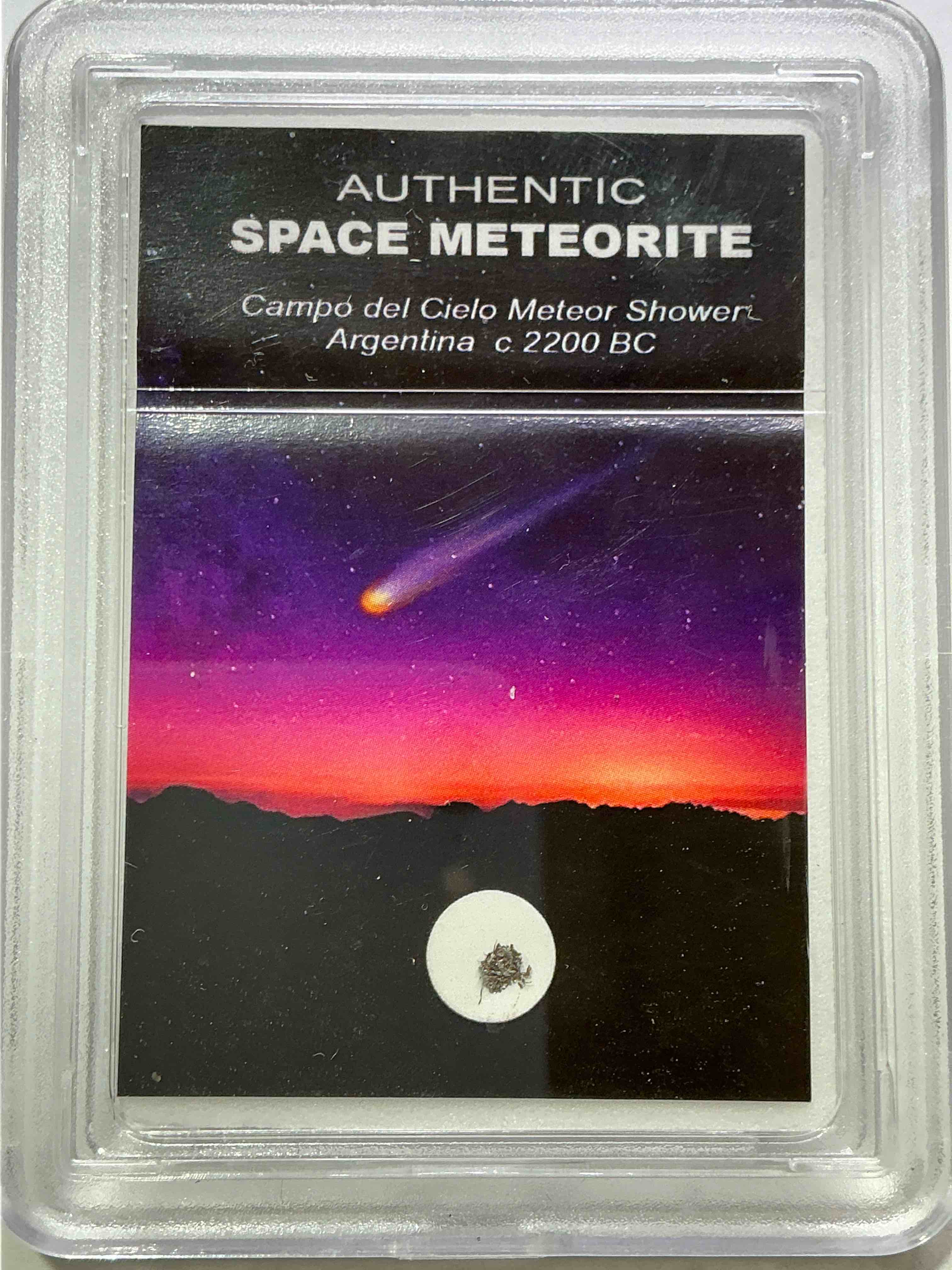 Authentic Meteorite Fragment! Genuine Meteorite Piece Believed To Be Part Of A Meteor That Crashed In Argentina! Authentic & Rare!