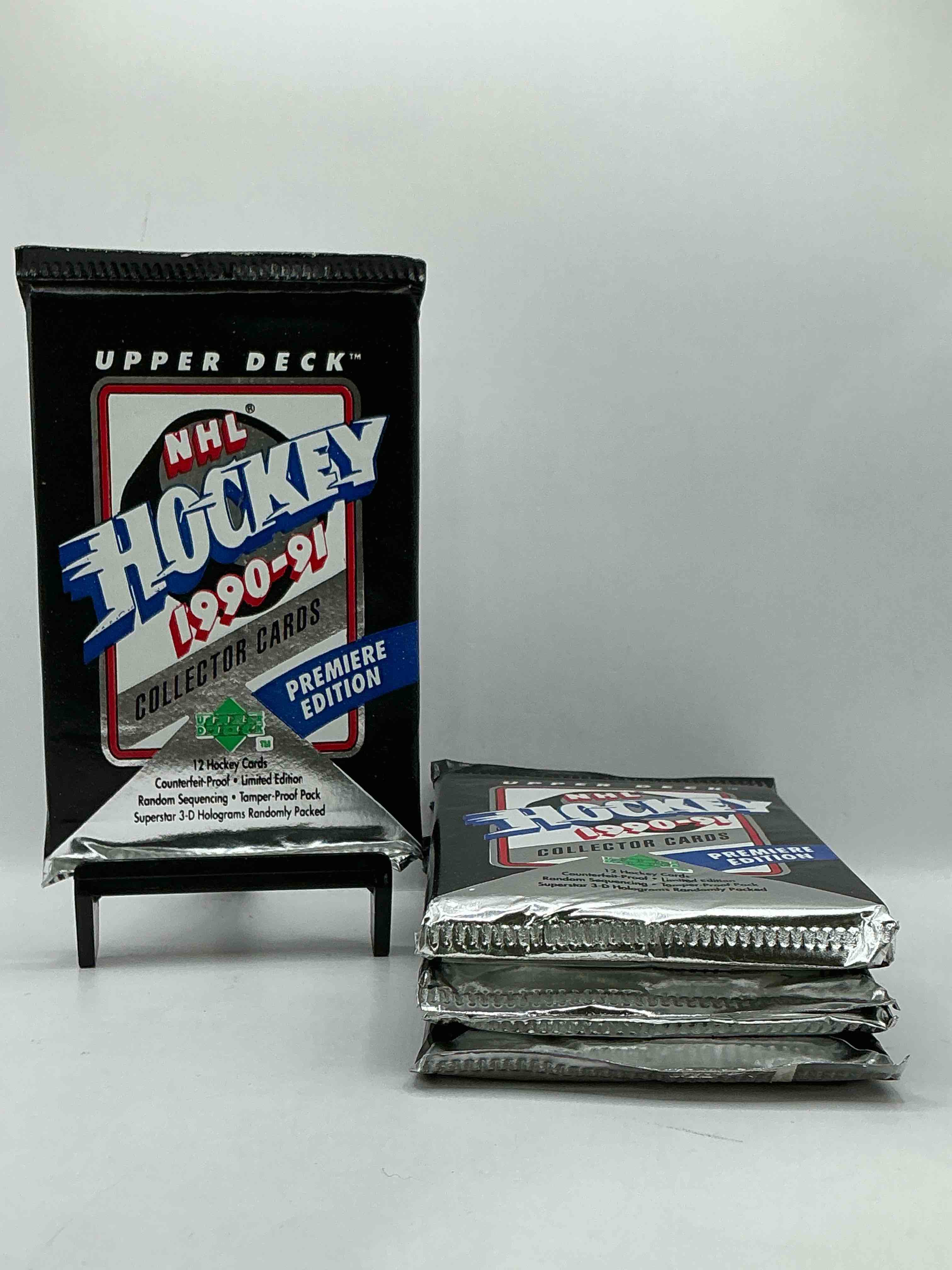 Wow! 1991-92 NHL Upper Deck Premiere Edition! Look for All Of Your Favorite Stars From The 90’s In These Rare Packs!