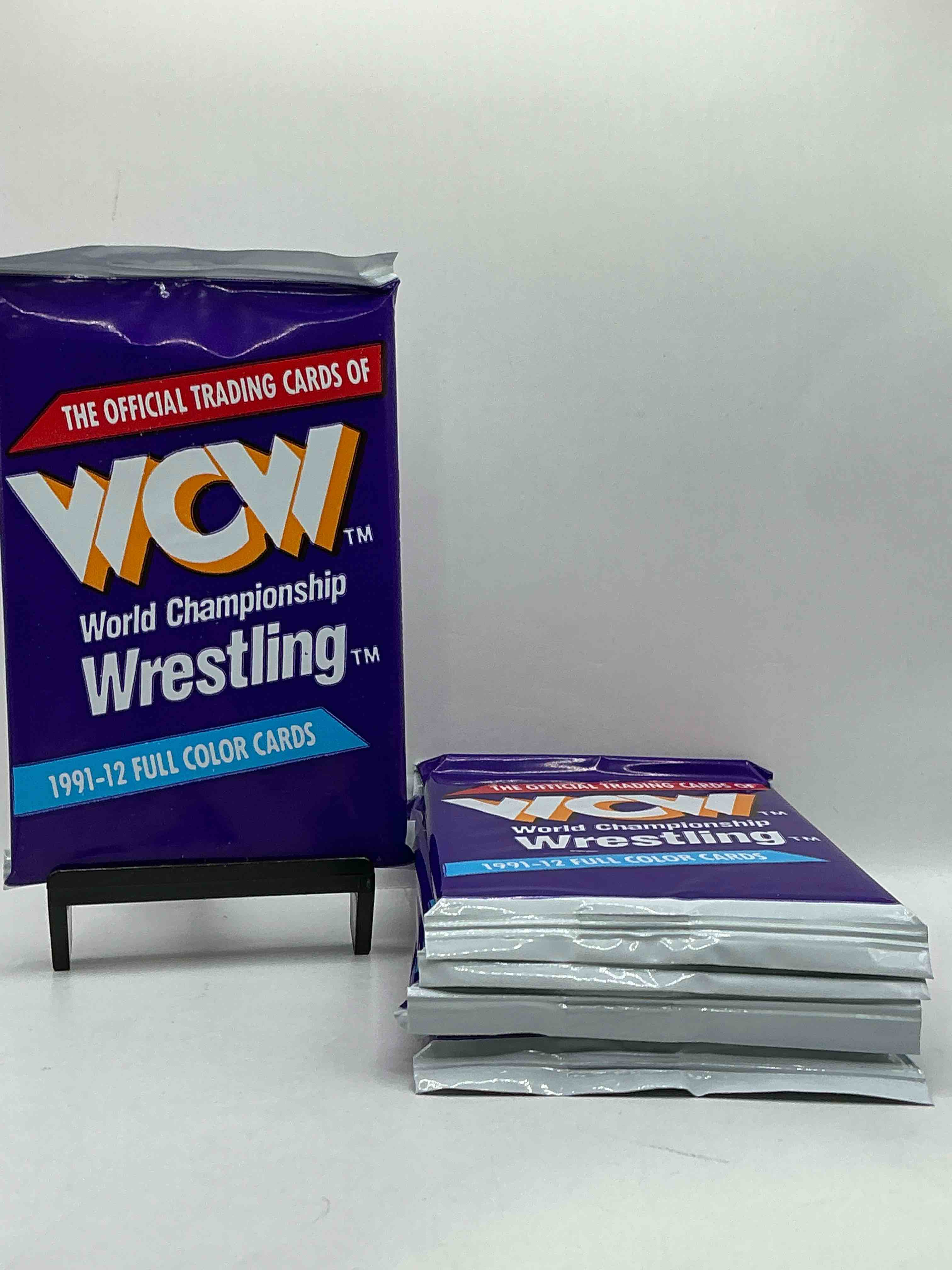 Wrestling Rarity! 1991-92 WCW World Wrestling Championship Card Sealed Pack, Direct From Original Retail Case! Own A Piece Of History... Ric Flair, Sting, All Your Retro Favorite Wrestling Stars Are In These Packs That Are Getting Incredibly Rare! Great Memorabilia!