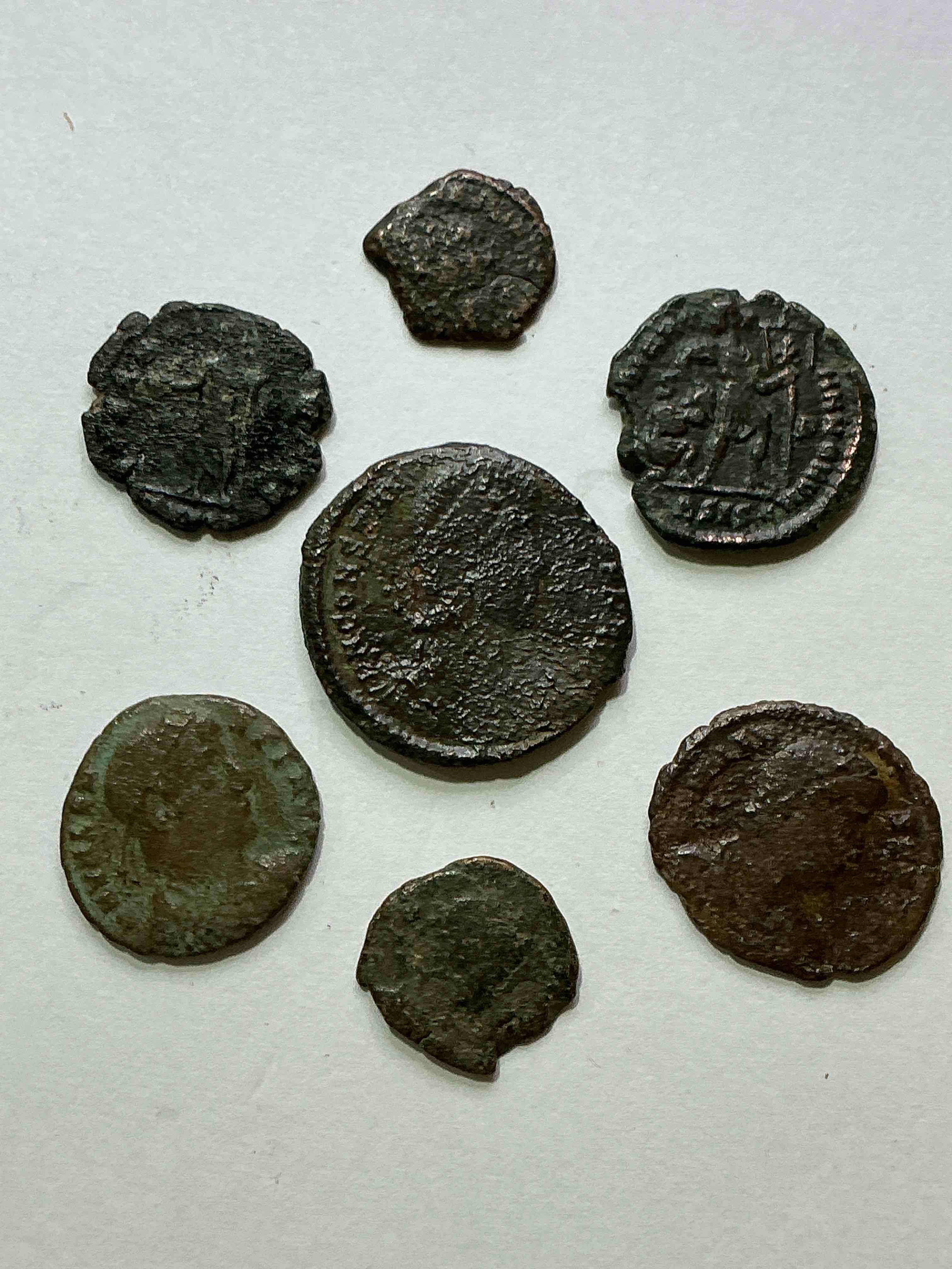 Ancient Roman Coins! 1,600-1,700 YEARS OLD Approximately! Check Out These Amazing Authentic Pieces Of History, Ancient Roman Bronze Coins From The Approx 300 to 400 A.D Era... Serious Pieces Of History & Serious Collector Items! Own Authentic Pieces Of Ancient History!