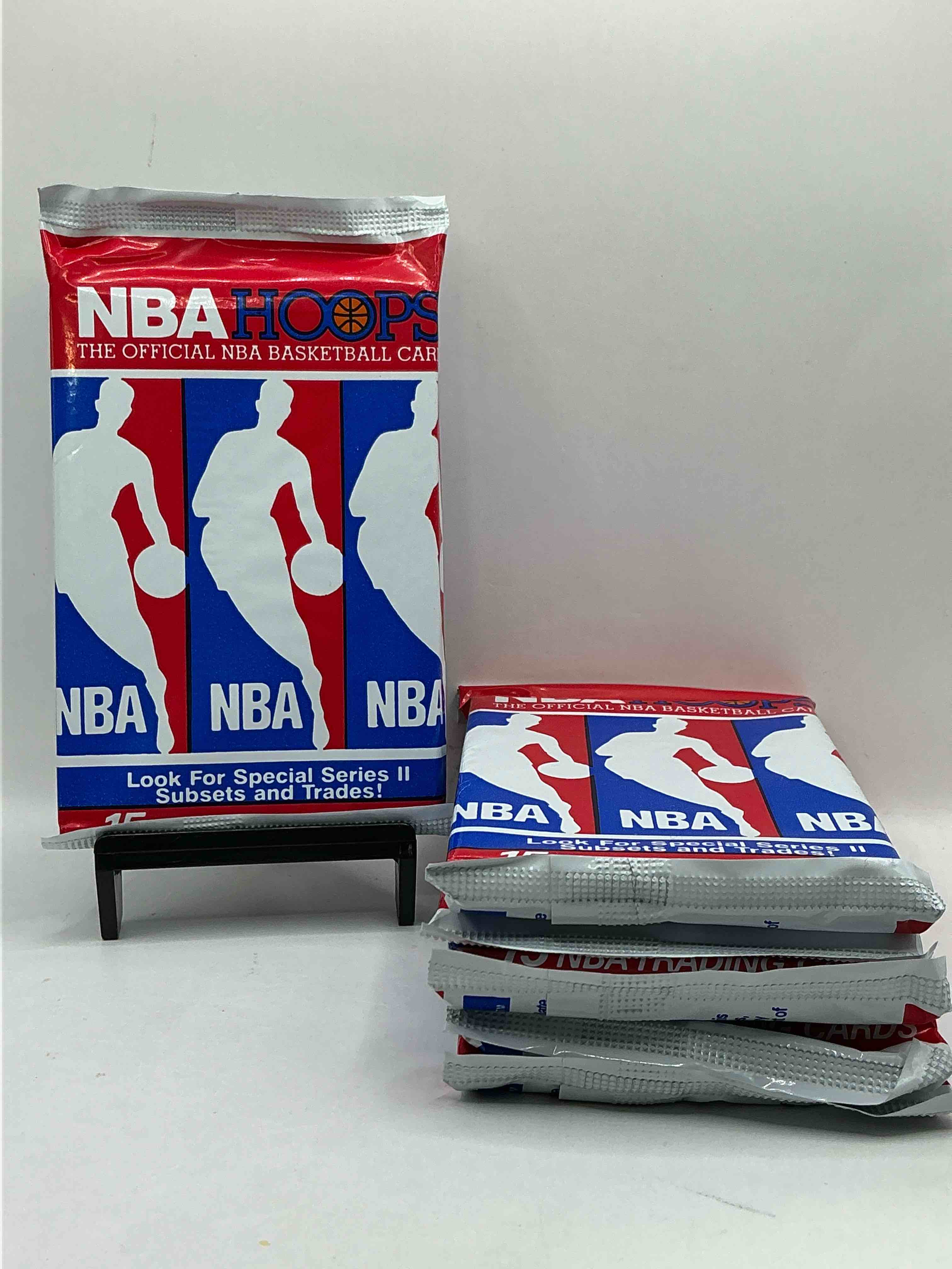 Michael Jordan?! Wow, Vintage 1990/91 NBA Hoops RARE Red Series Two Sealed Sports Card & Collectible Pack, Direct From Original Factory Sealed Retail Case!Series 2 Extremely Hard To Find & Includes Sought After Subsets! Look For Many Valuable Cards Such As Michael Jordan #65 (PSA 10 Value $225) & So Much More!