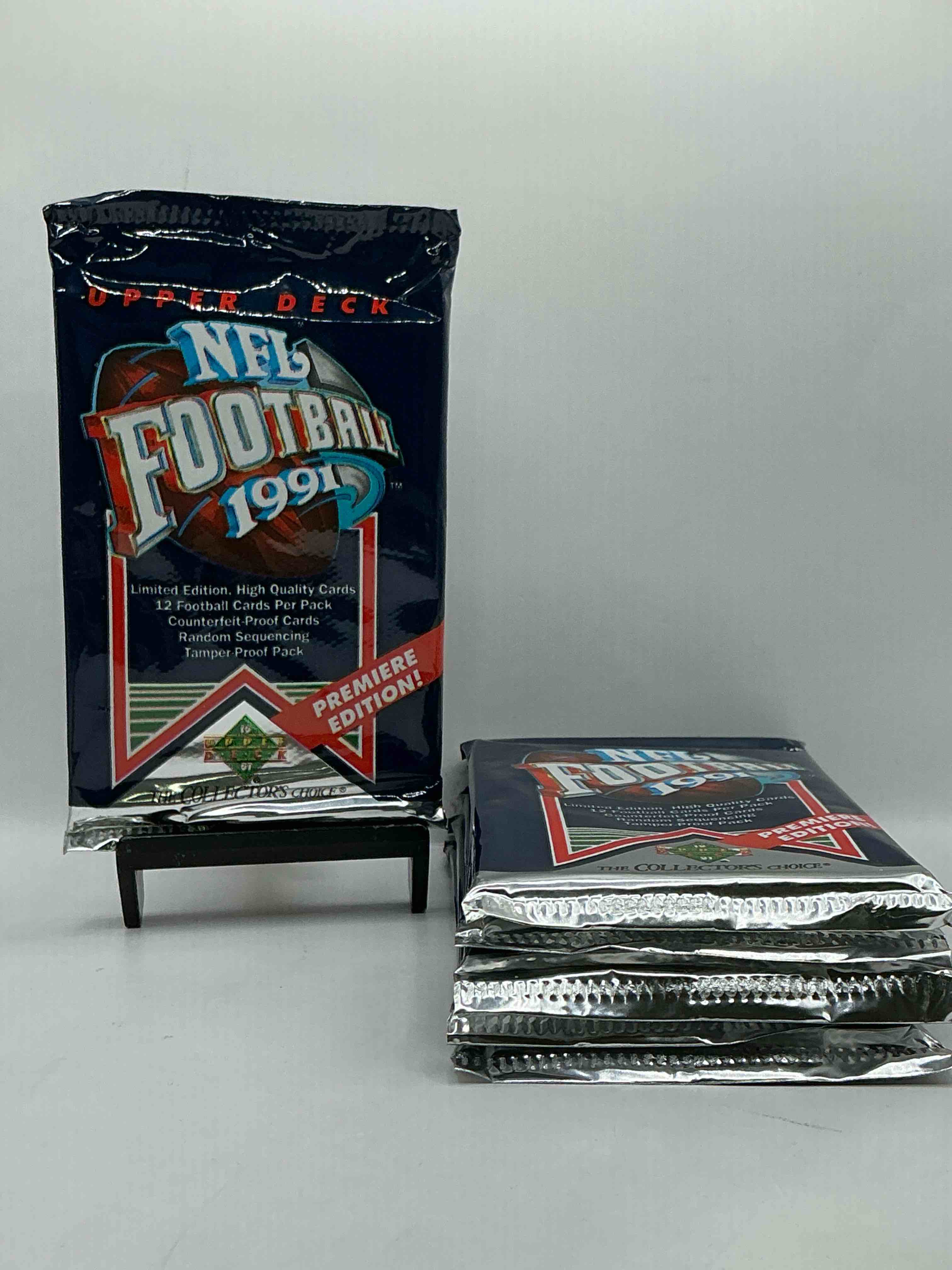 Rare & Vintage! 1991 Upper Deck Unopened NFL Football Packs! Direct From Original Box! Brett Favre Rookie Year! Search For Brett Favre Rookie & Other 80s Stars!