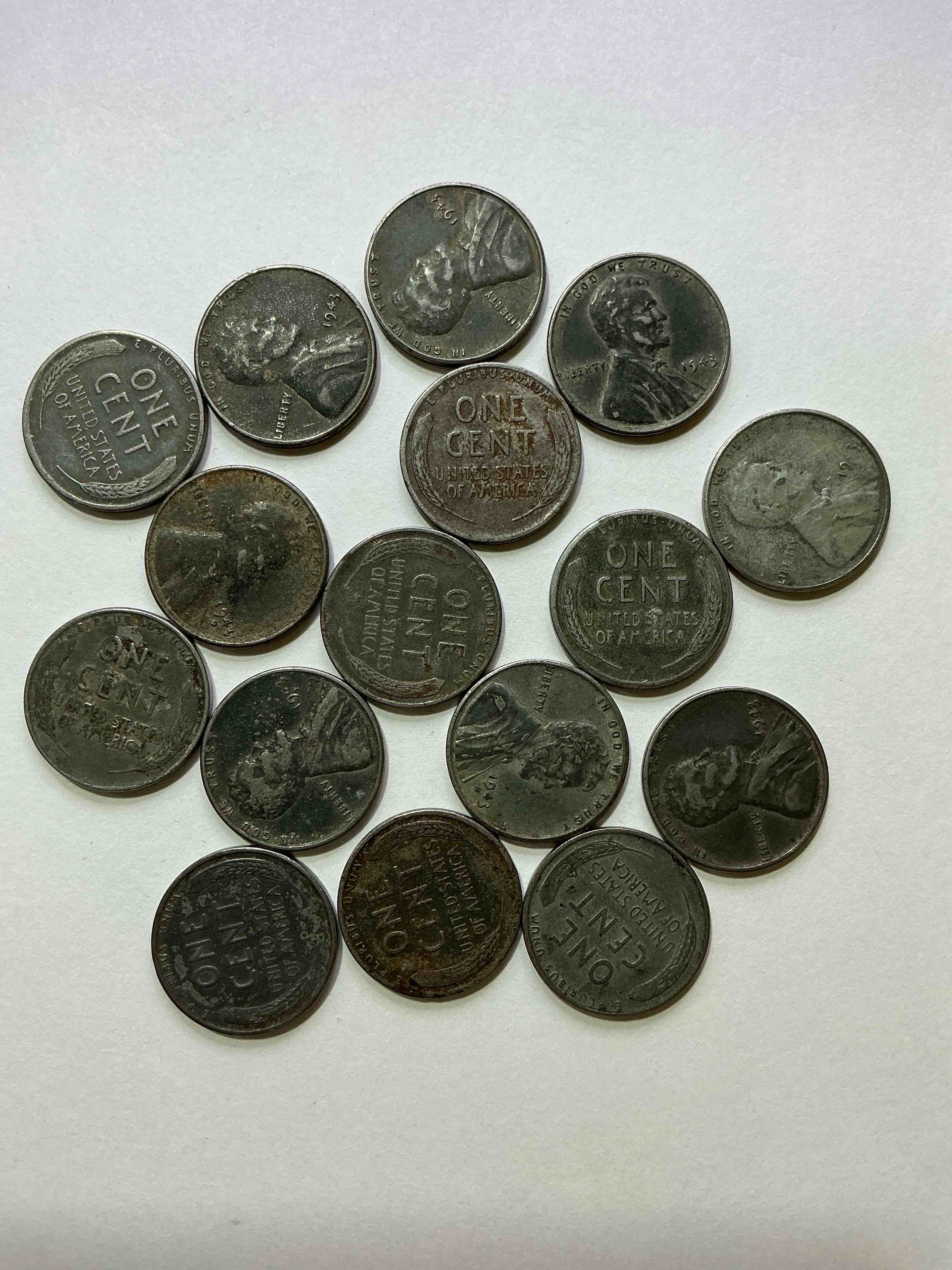 1943 World War Il History! Did You Know That In 1943 Copper Was So Valuable For Making Ammunition That The U.S. Treasury Made Pennies Out Of Steel?! 1943 STEEL Pennies Have Become Valuable, Rare Collector Items! Up For Auction Are Rare WWII Steel Pennies Appearing Circulated. Own Pieces Of World War II History That Are An Awesome Investment!