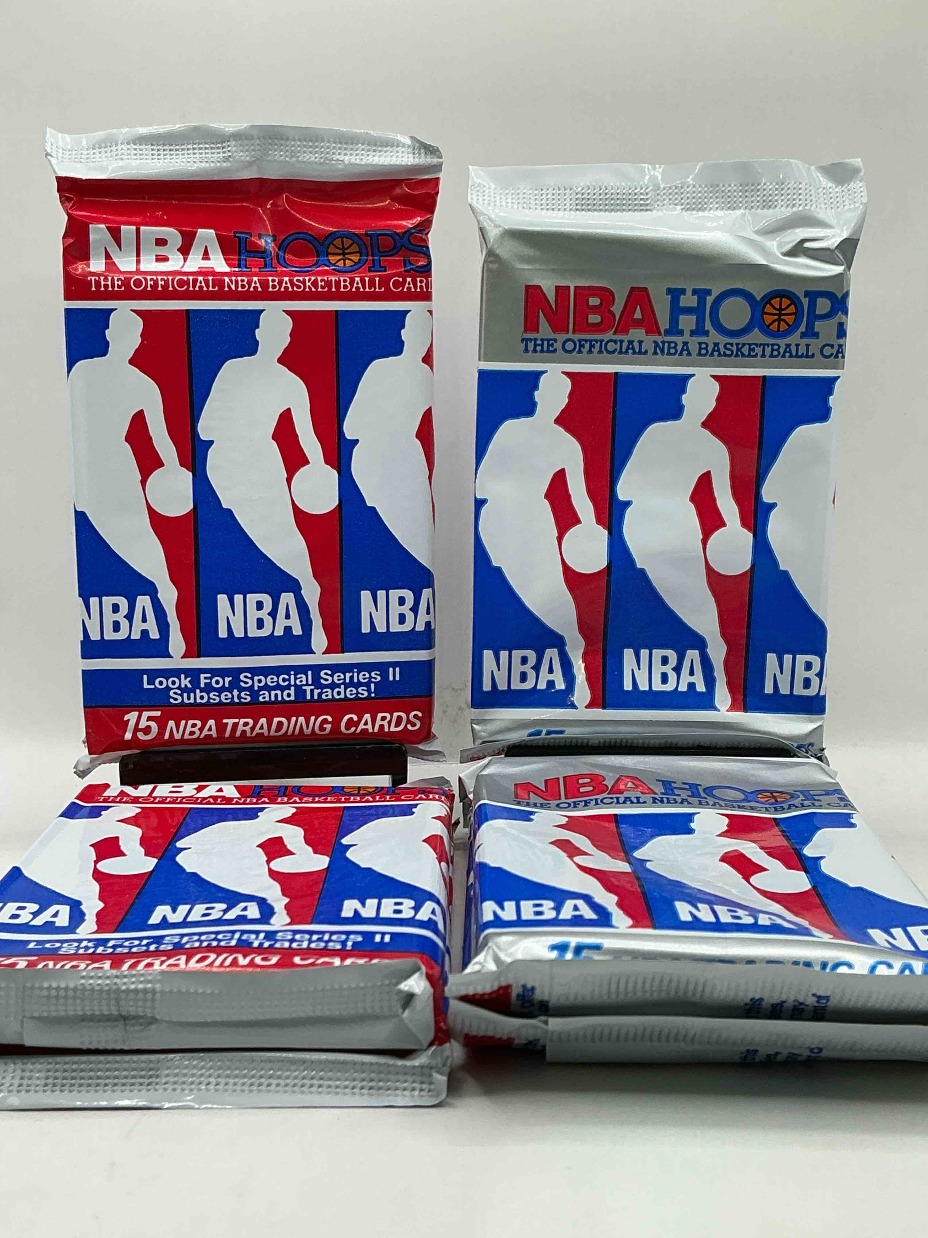 Michael Jordan?! Wow, Vintage 1990/91 NBA Hoops RARE Red Series Two Sealed Sports Card & Collectible Pack, Direct From Original Factory Sealed Retail Case!Series 2 Extremely Hard To Find & Includes Sought After Subsets! Look For Many Valuable Cards Such As Michael Jordan #65 (PSA 10 Value $225) & So Much More!