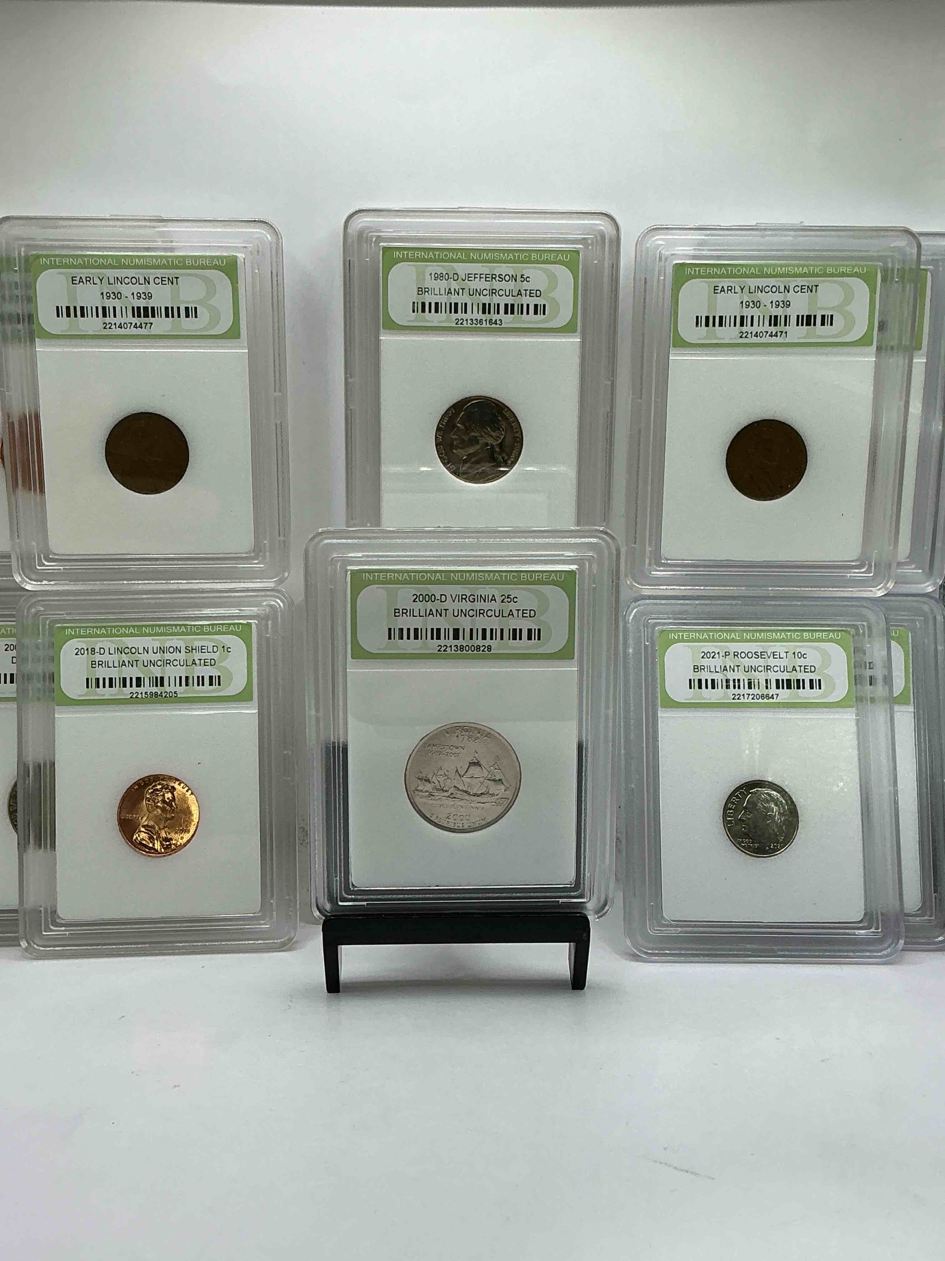 Collector's Dream! 10 Different Rare, Slabbed U.S. Collector Coins In Certified/Catalogued Protective Slab Cases! A Great Way to Build An Incredible Collection Of Protected, Rare U.S. Coins! Great For The Coin Fan & Collector!