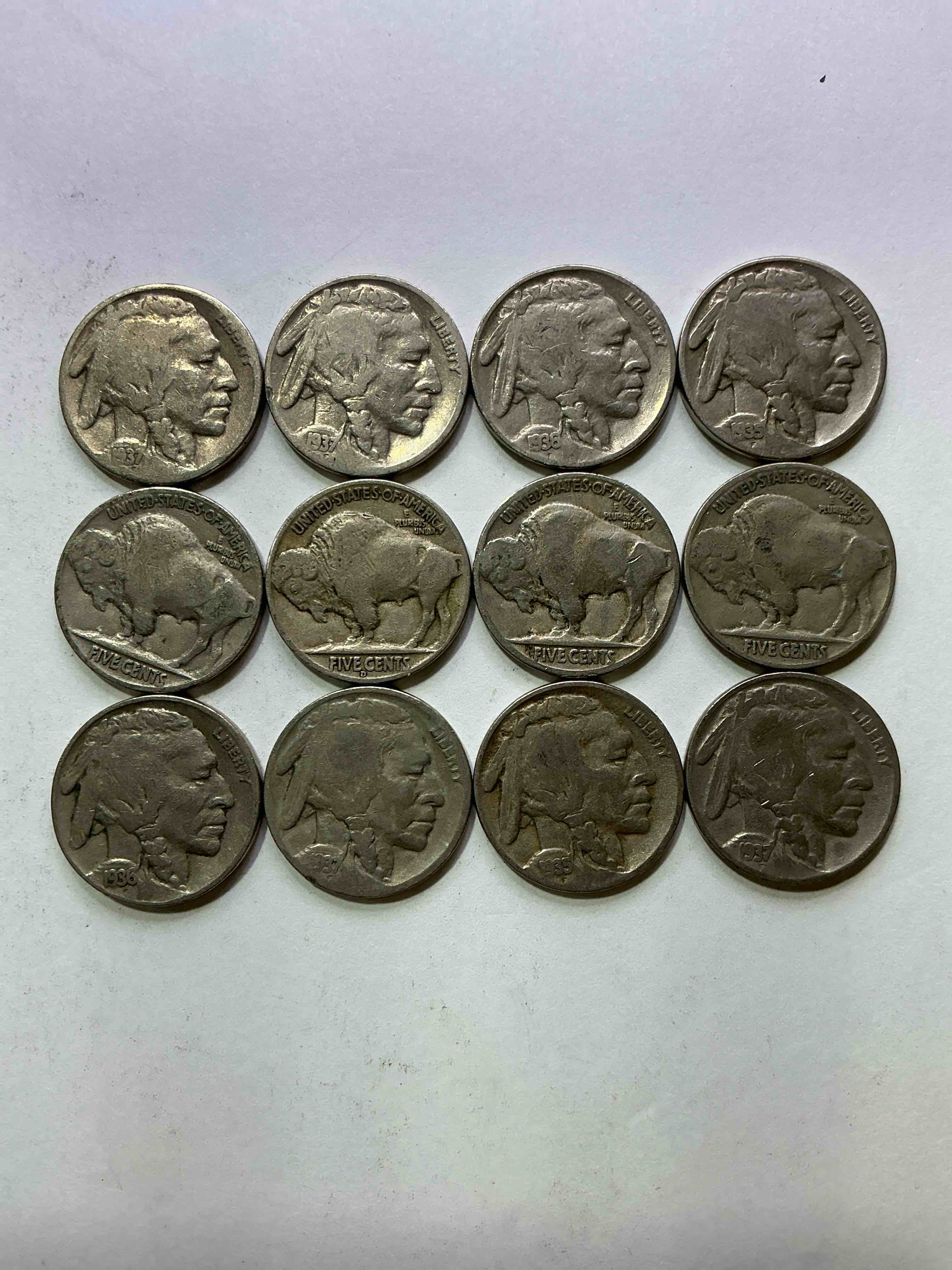 Historic Buffalo Nickels! Indian Head Buffalo Nickels Were Minted From 1913 To 1938 & Have Become A Favorite For Coin Collectors Around The World! Own Pieces Of American History With These Cool Indian Head Buffalo Nickels In Circulated Condition, Most With Visible Dates Which Is Very Rare For Buffalo Nickels!