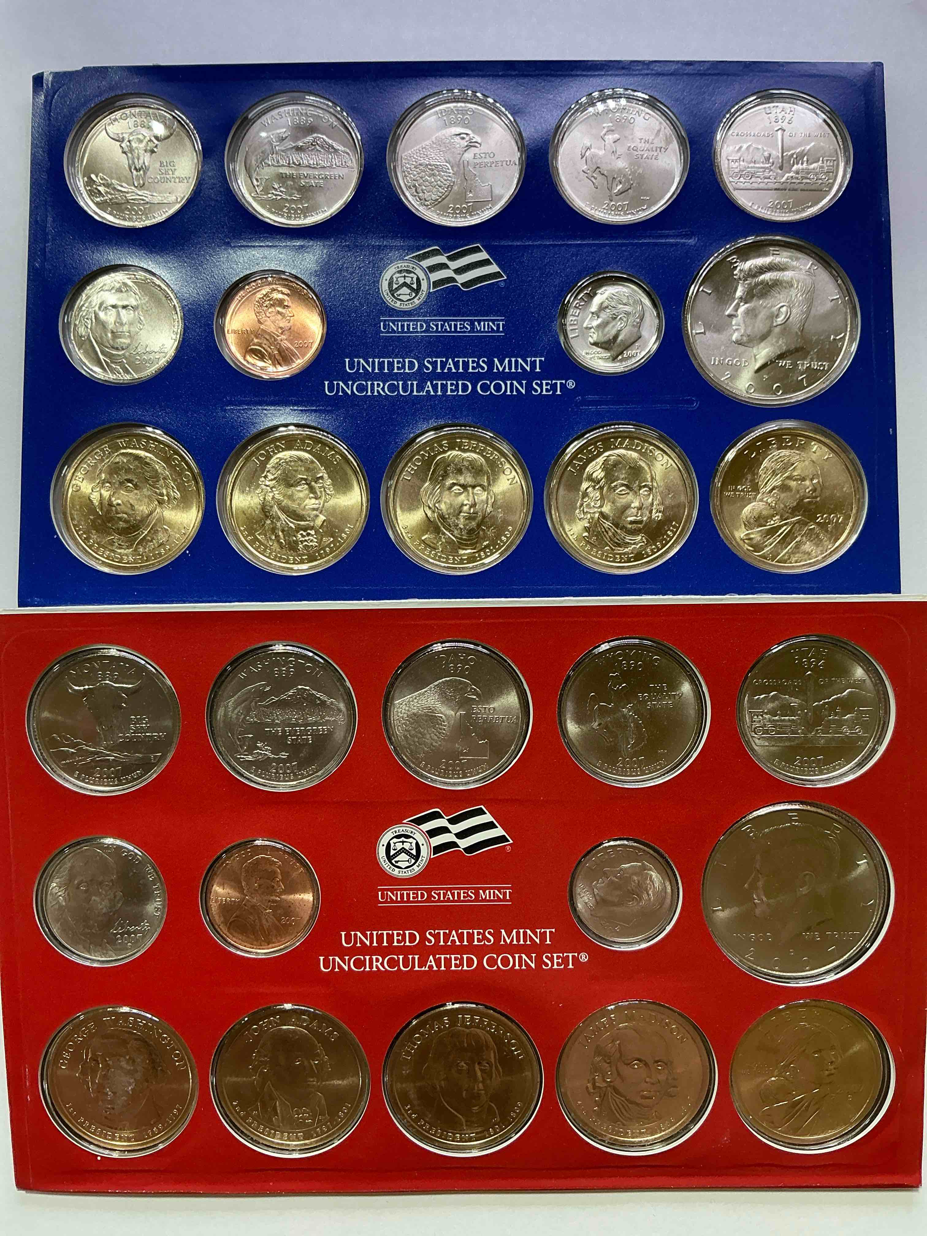 2007 Mint Coins! Uncirculated 28 Coins, Including Sacagawea Dollar Coins, Half Dollars, State Quarters, Dimes, Nickels & Pennies! Insane Mint Coins!