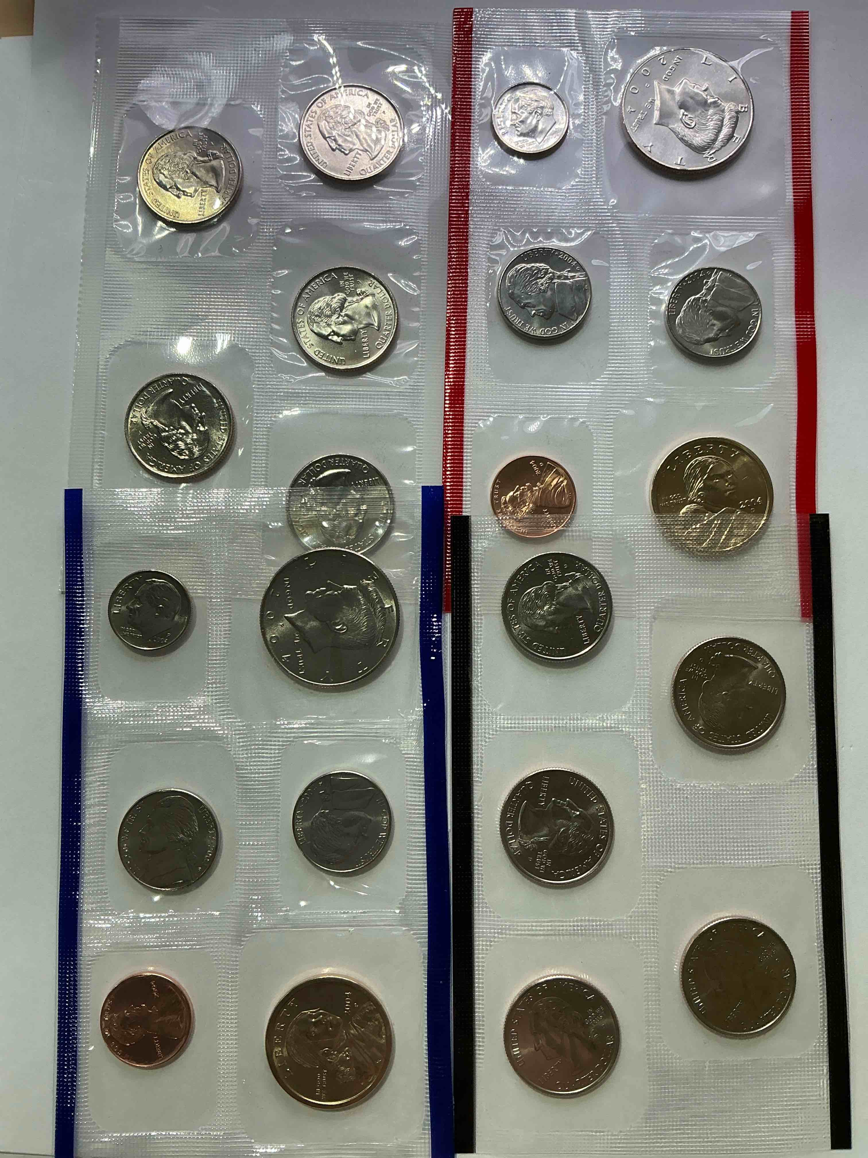 2002 Philadelphia & Denver Mint Coins! 22 Coins, Including Sacagawea Dollars, Half Dollars, State Quarters, Nickels, Dimes & Pennies! Wow!