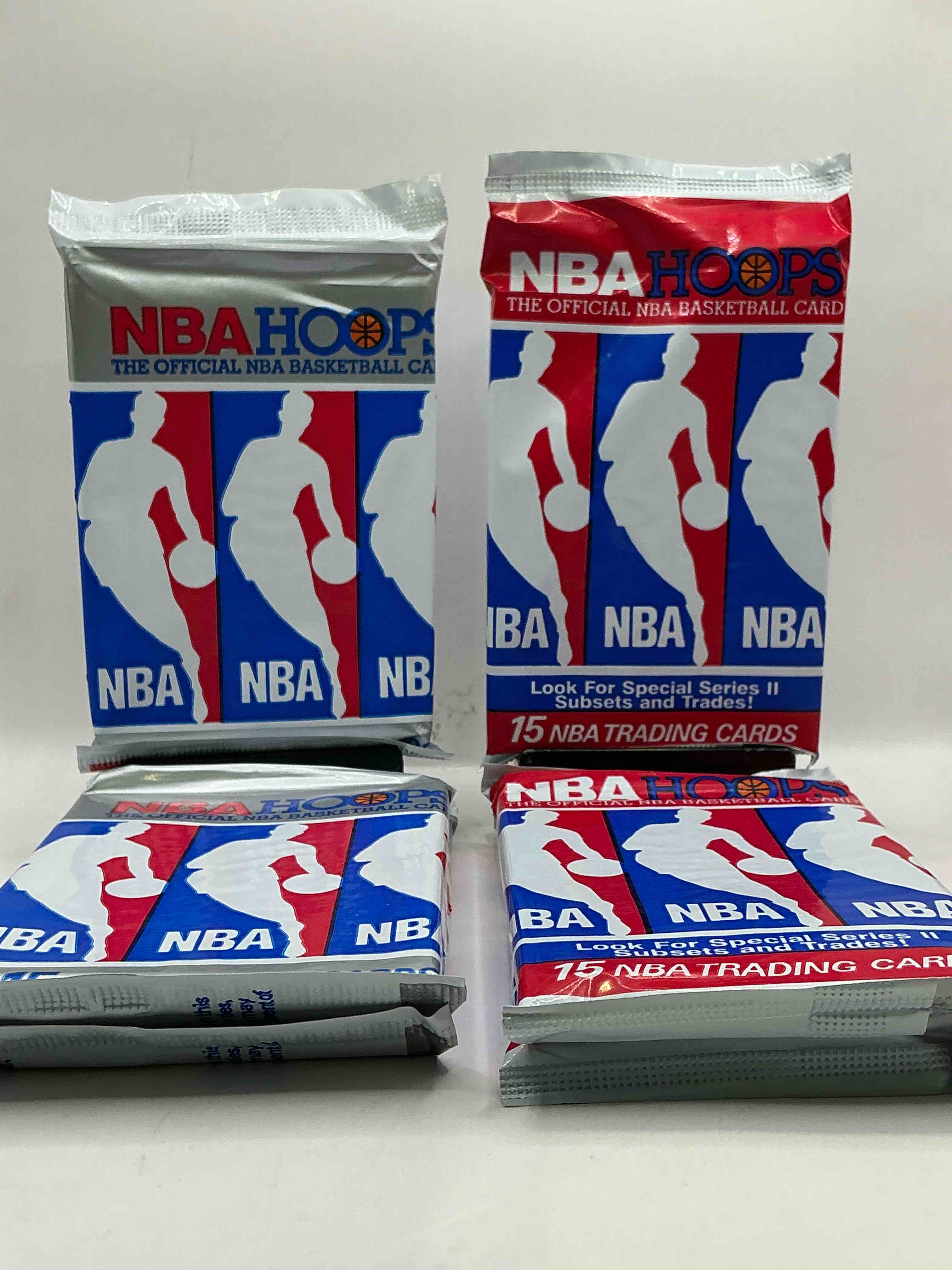 Michael Jordan?! Wow, Vintage 1990/91 NBA Hoops RARE Red Series Two Sealed Sports Card & Collectible Pack, Direct From Original Factory Sealed Retail Case!Series 2 Extremely Hard To Find & Includes Sought After Subsets! Look For Many Valuable Cards Such As Michael Jordan #65 (PSA 10 Value $225) & So Much More!