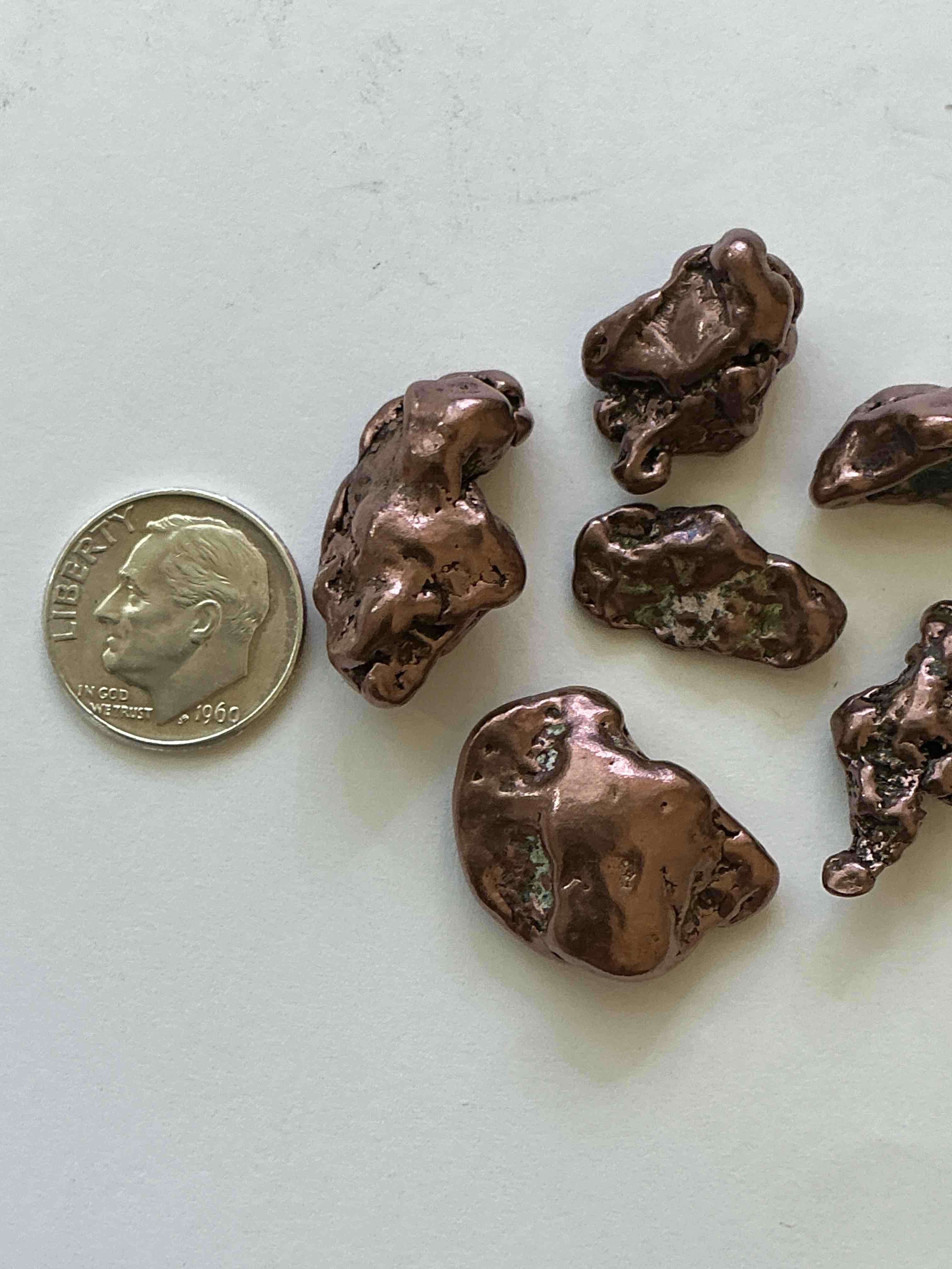 Condition photo showing New/Like New for Copper Nuggets In Rare Form! Check Out These Rarely Seen Approximately .999 Copper Nuggets Direct From Prospecting In Copper Harbor, Michigan! Copper In Nugget Form Is Rarely Seen & Each Piece Is Completely Unique. A Great Investment In Fine U.S. Michigan Copper & Also Really Cool Conversation Pieces!