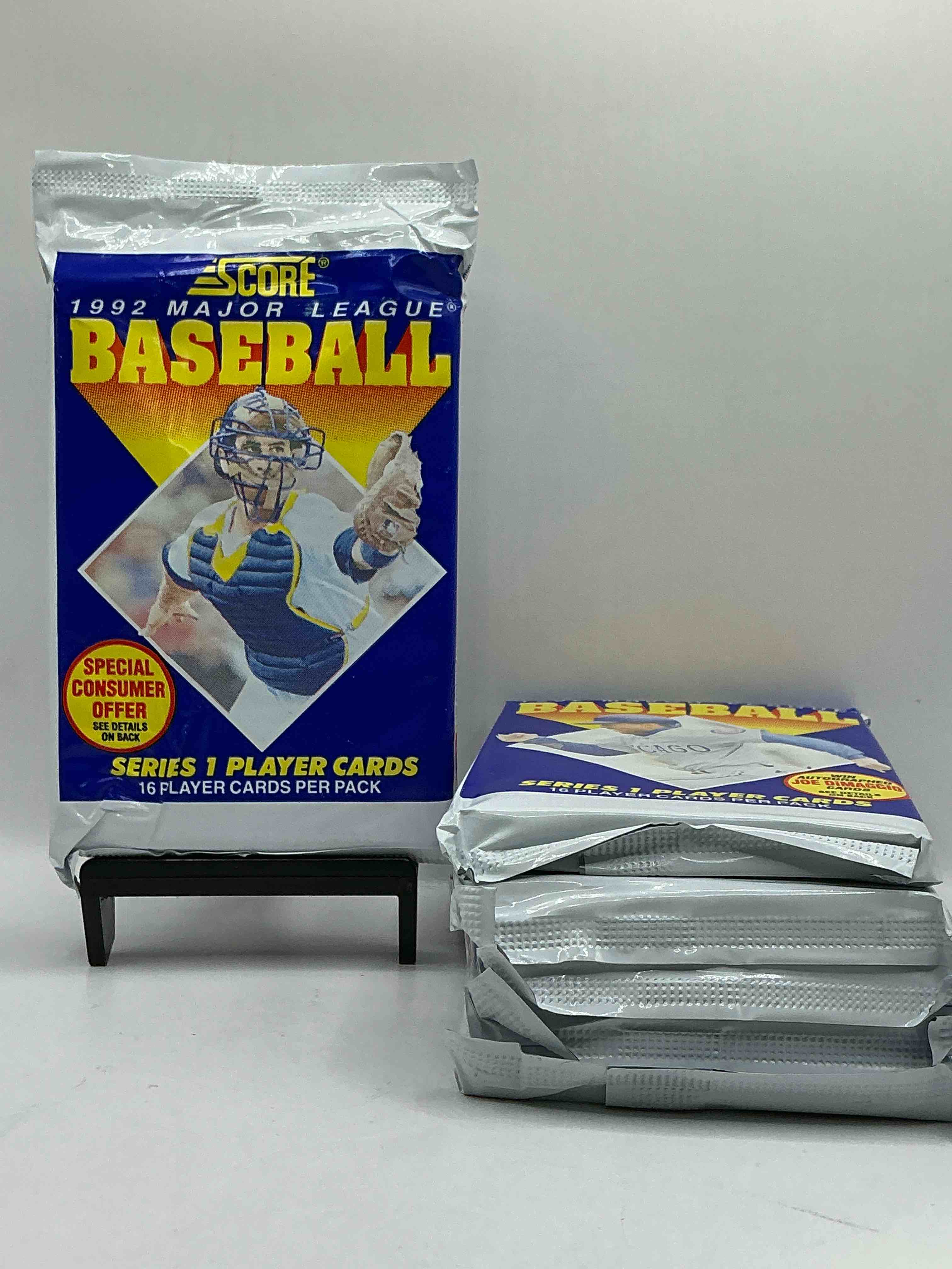 Joe DiMaggio Autograph!? 2,495 Joe DiMaggio Randomly Inserted Signature Cards In The Packs From This Year! 1992 Score Baseball Jumbo Pack Craziness, 40 Cards In Each Pack! See What You Get!