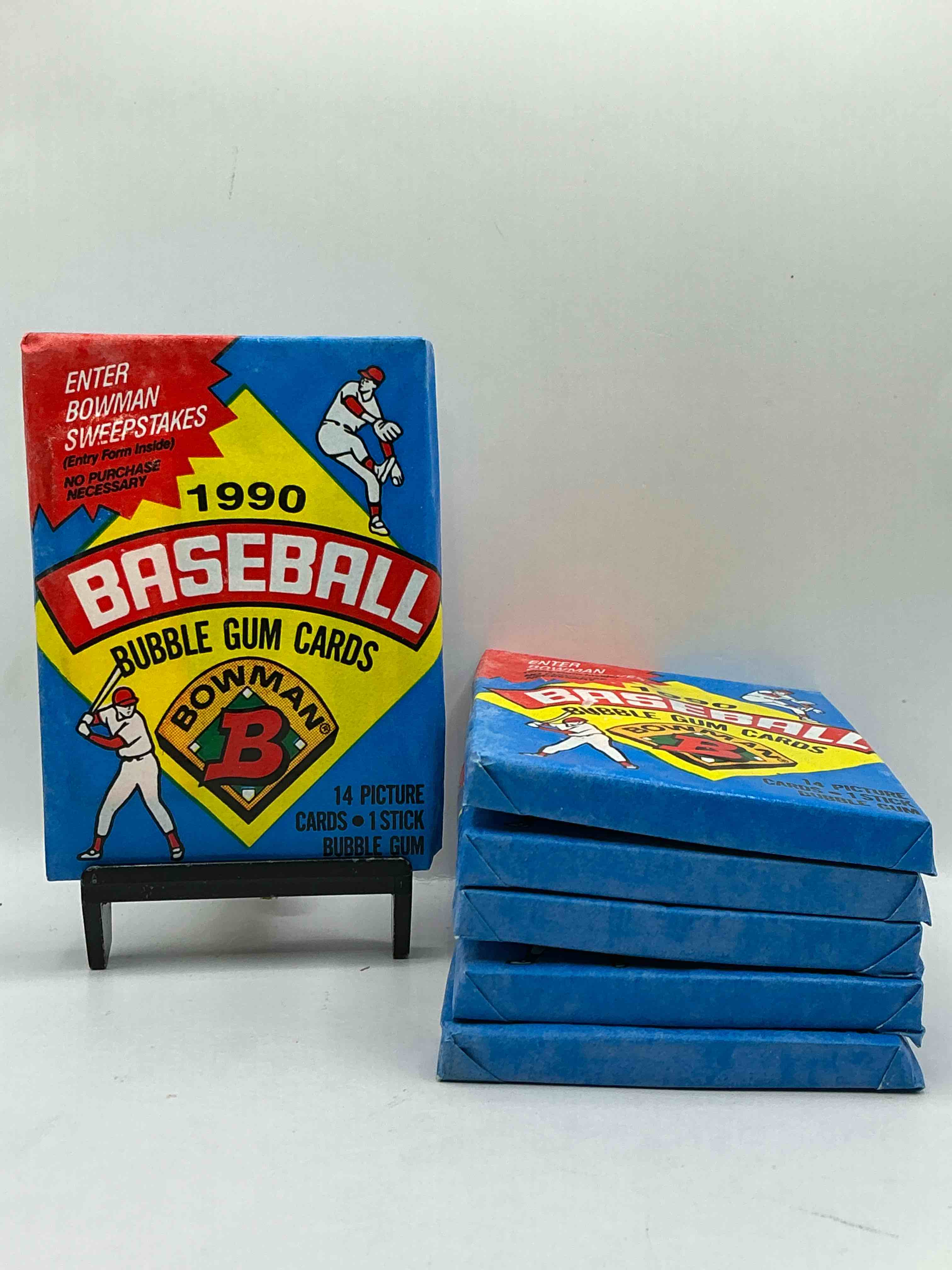 1990 Bowman Baseball Unopened Sports Card Wax Packs! Direct From Original Box! Look For Frank Thomas & Larry Walker Rookie Cards!