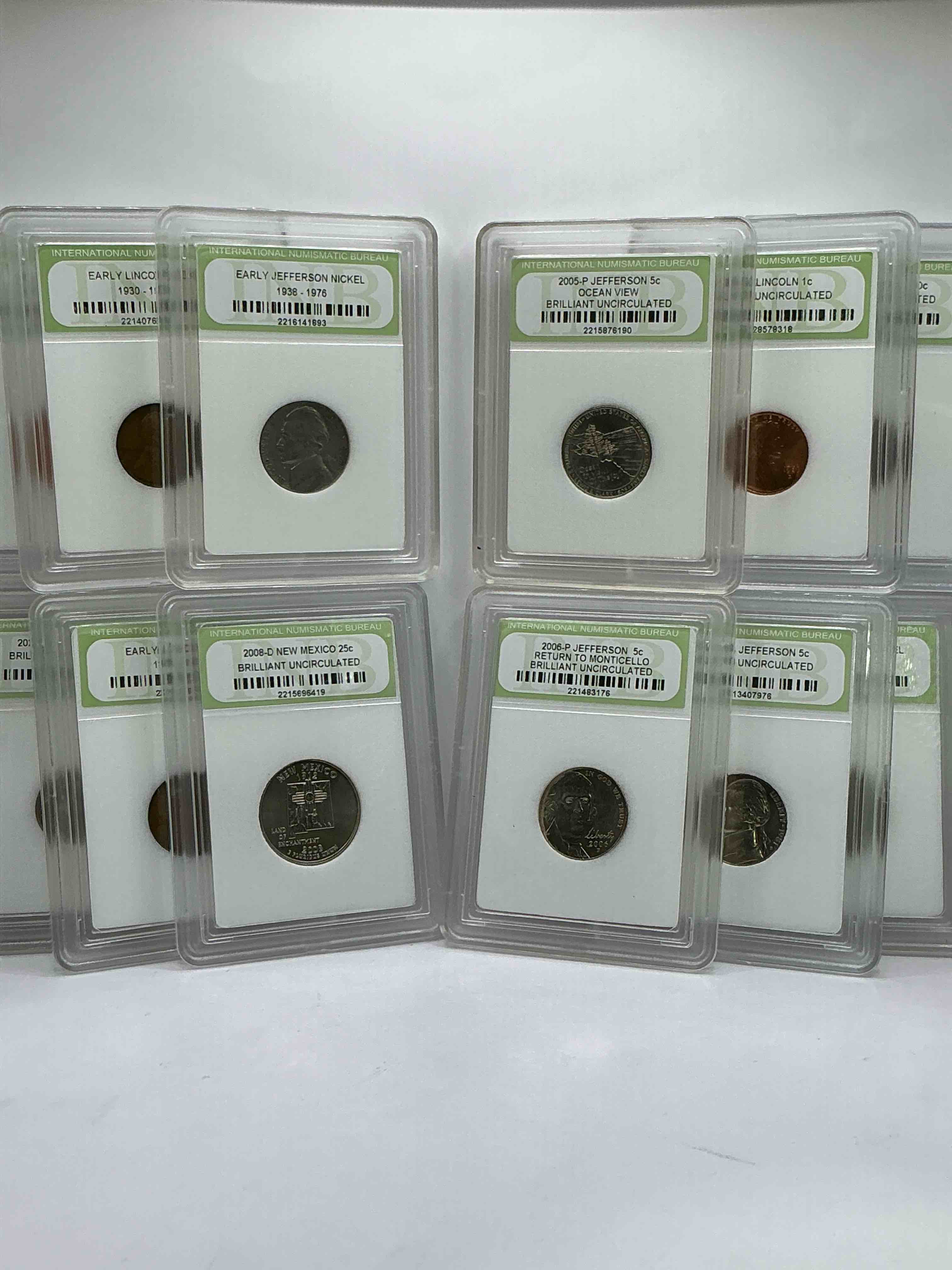 Collector's Dream! 12 Different Rare, Slabbed U.S. Collector Coins In Certified/Catalogued Protective Slab Cases! A Great Way to Build An Incredible Collection Of Protected, Rare U.S. Coins! Great For The Coin Fan & Collector!