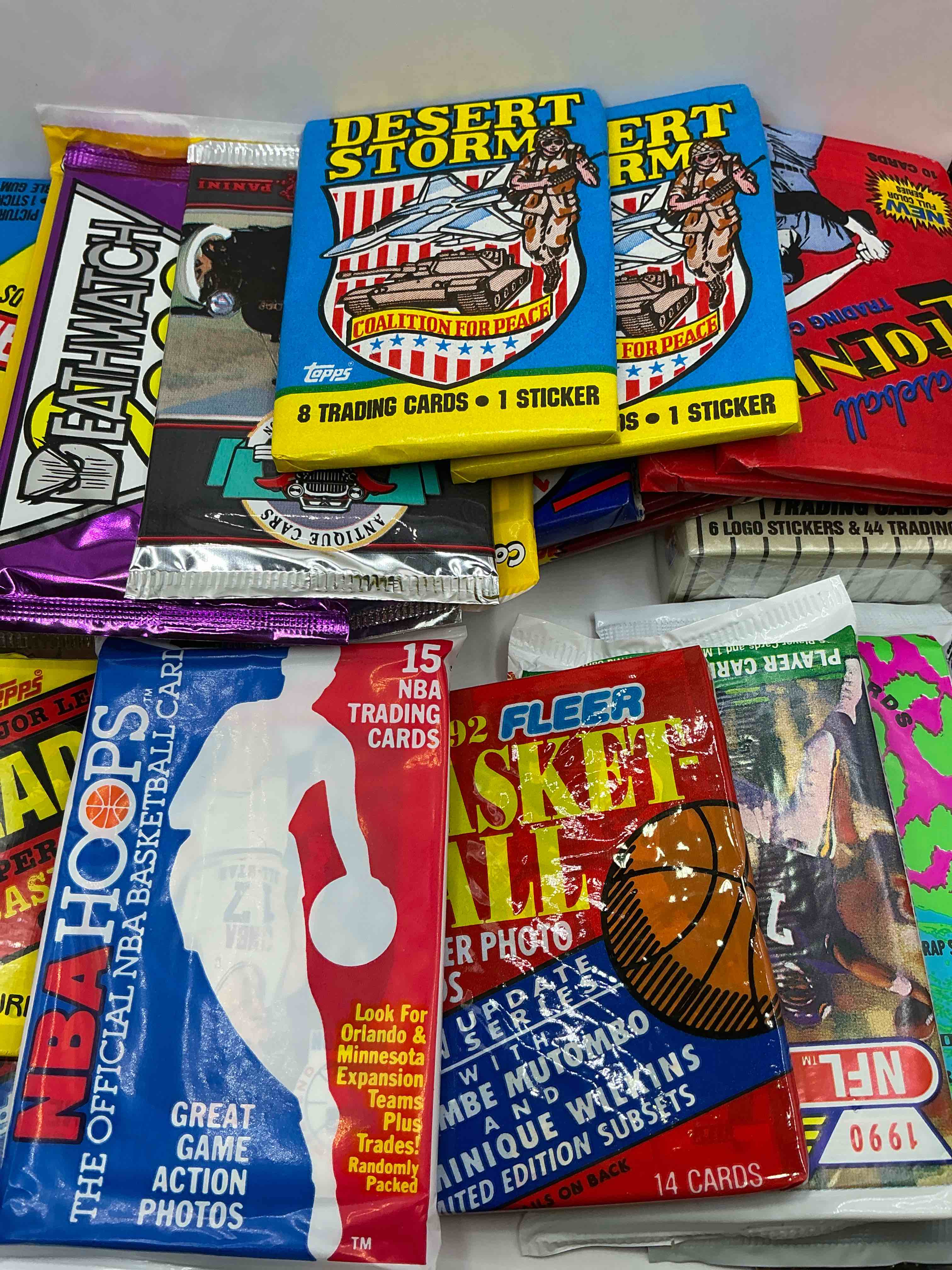 Condition photo showing New/Like New for Pack Palooza! All Different Sports & Years! Baseball, Hockey, Football & So Many More! Pack Variety!