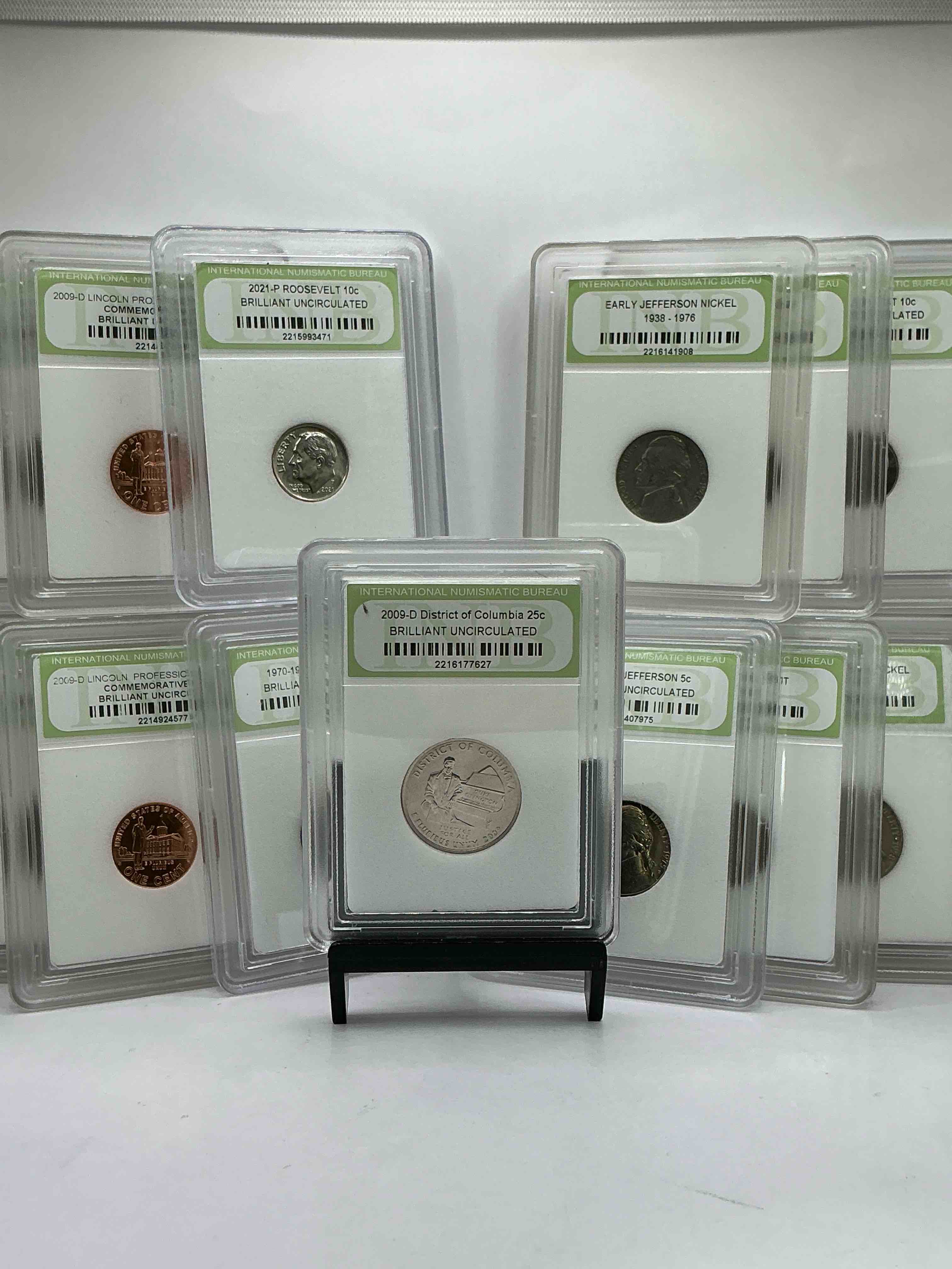 Collector's Dream! 13 Different Rare, Slabbed U.S. Collector Coins In Certified/Catalogued Protective Slab Cases! A Great Way to Build An Incredible Collection Of Protected, Rare U.S. Coins! Great For The Coin Fan & Collector!