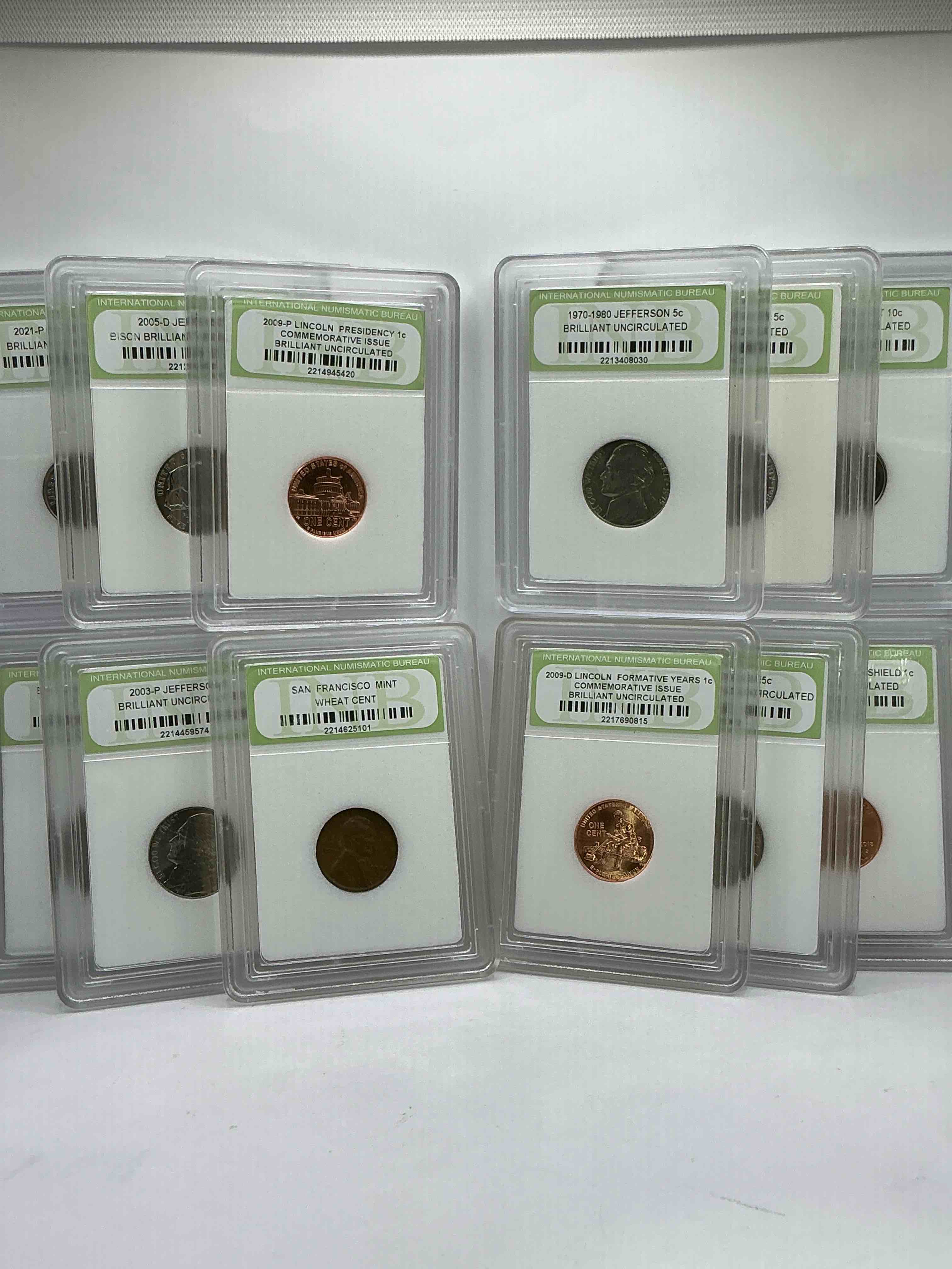 Collector's Dream! 12 Different Rare, Slabbed U.S. Collector Coins In Certified/Catalogued Protective Slab Cases! A Great Way to Build An Incredible Collection Of Protected, Rare U.S. Coins! Great For The Coin Fan & Collector!