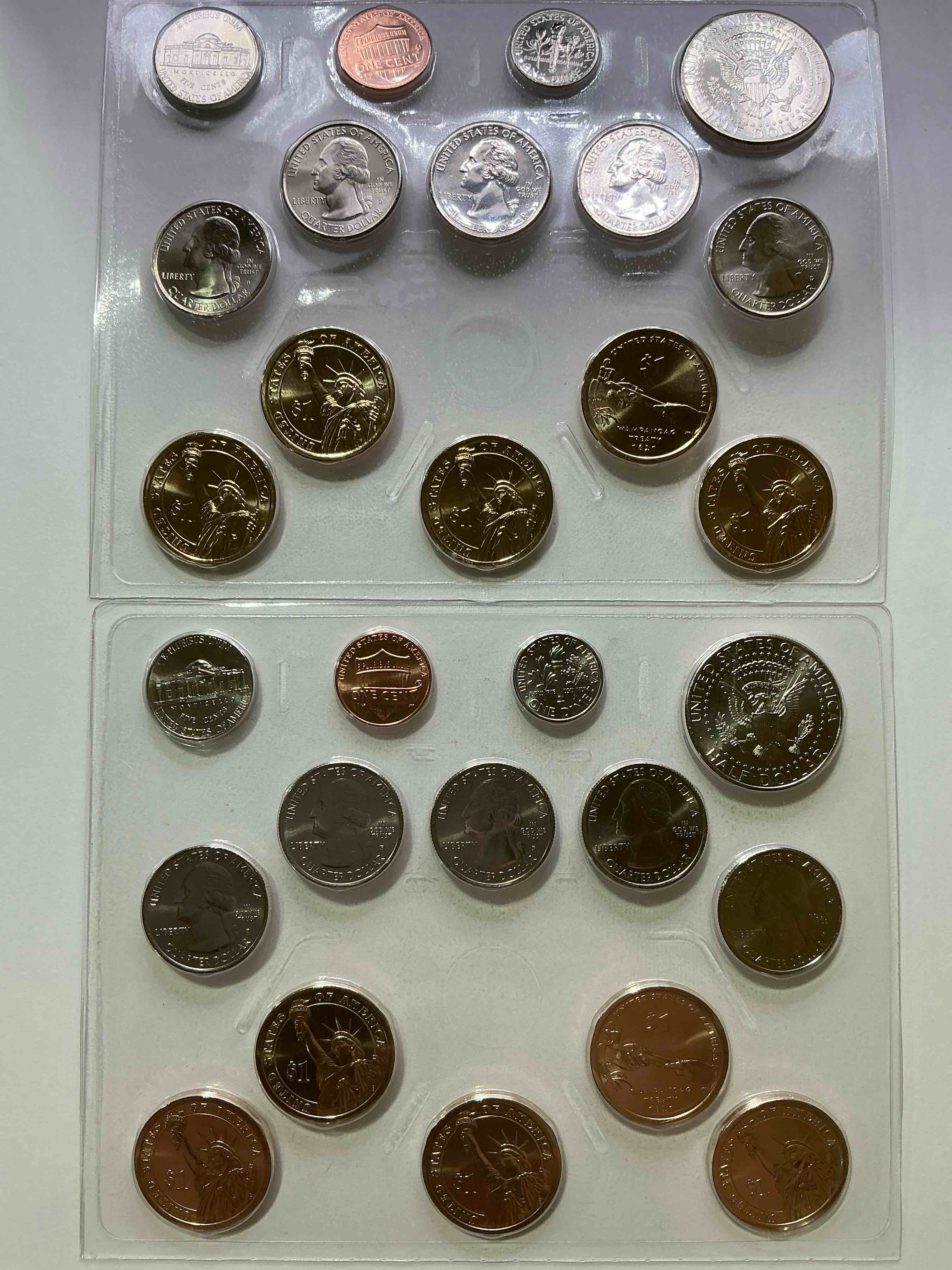 2011 Uncirculated Mint Coins! 28 Coin Lot, With MULTIPLE Dollar Coins, Half Dollars, Quarters, Dimes, Nickels & Pennies! WOW!