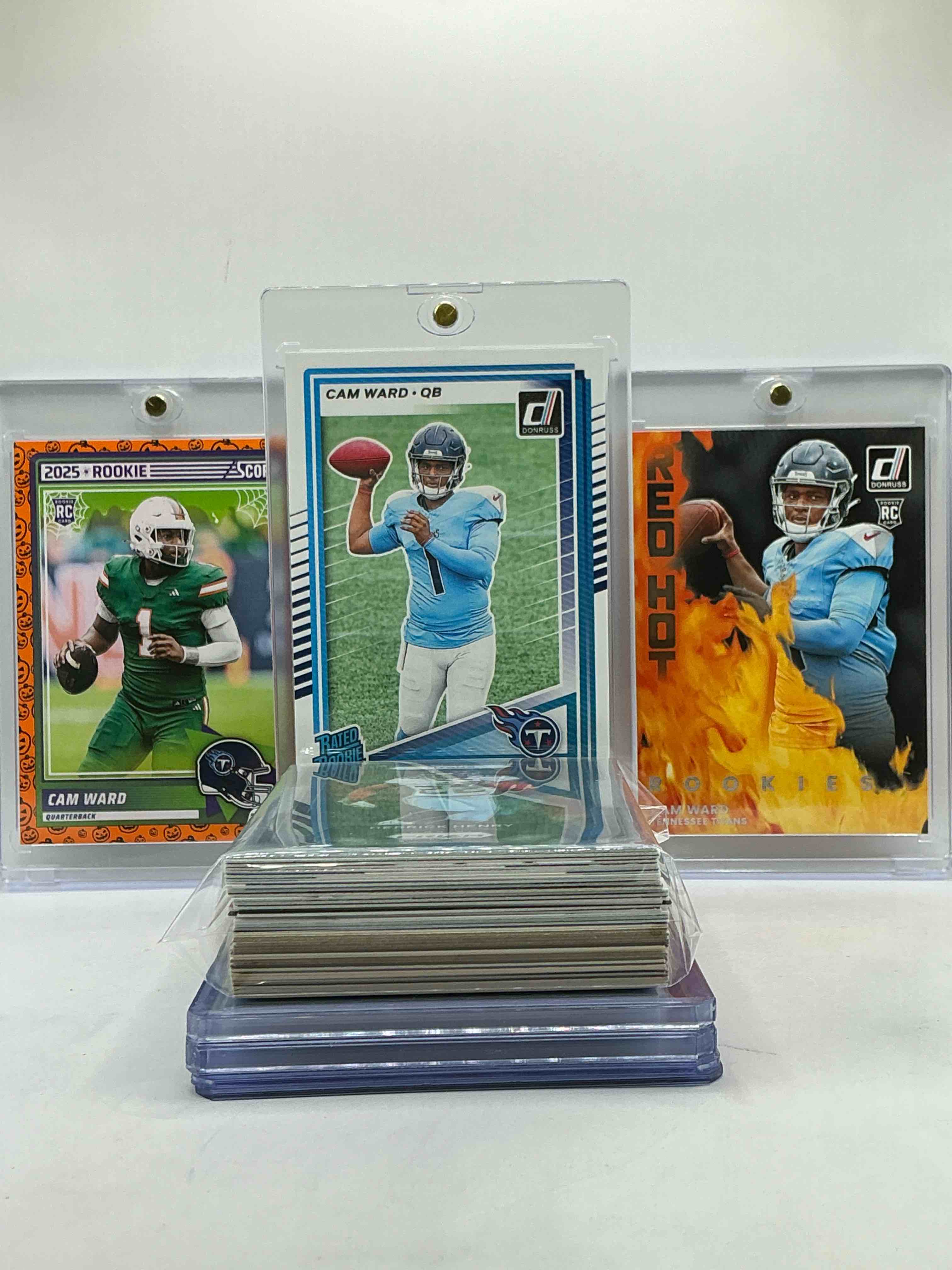 Titans! Wild! Cam Ward Donruss & Score Rookie Cards! Titans 50 Card Lot Includes Lots Of Different Cards! Rookie Jersey Cards, Derrick Henry Galore, Vintage & New, Commons, Rookies & More