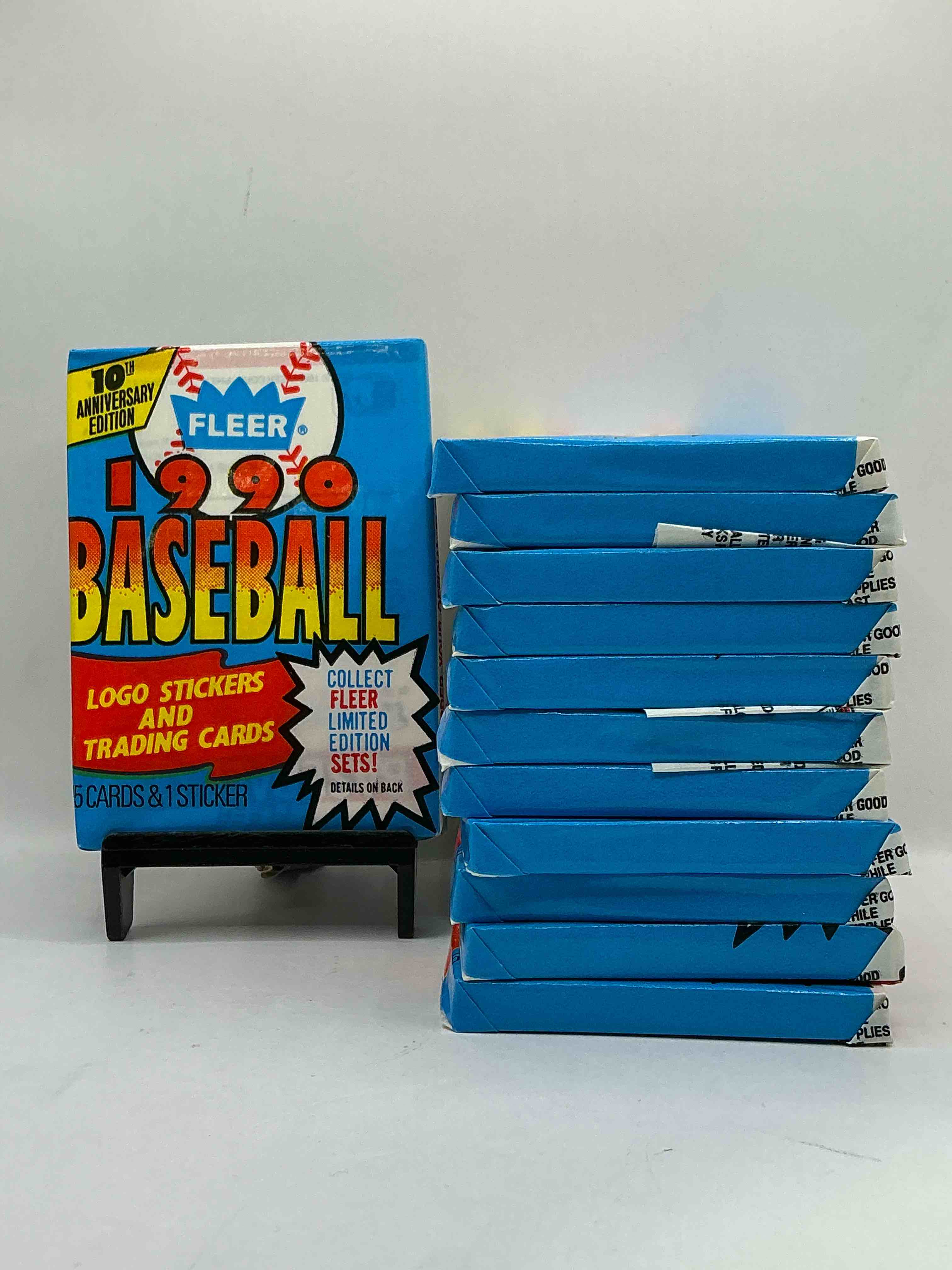 Vintage Baseball! Awesome 1990 Fleer Baseball Unopened Sports Card Wax Packs!Direct From Original Box! Search For Valuable Collectible Ken Griffey Jr Cards!